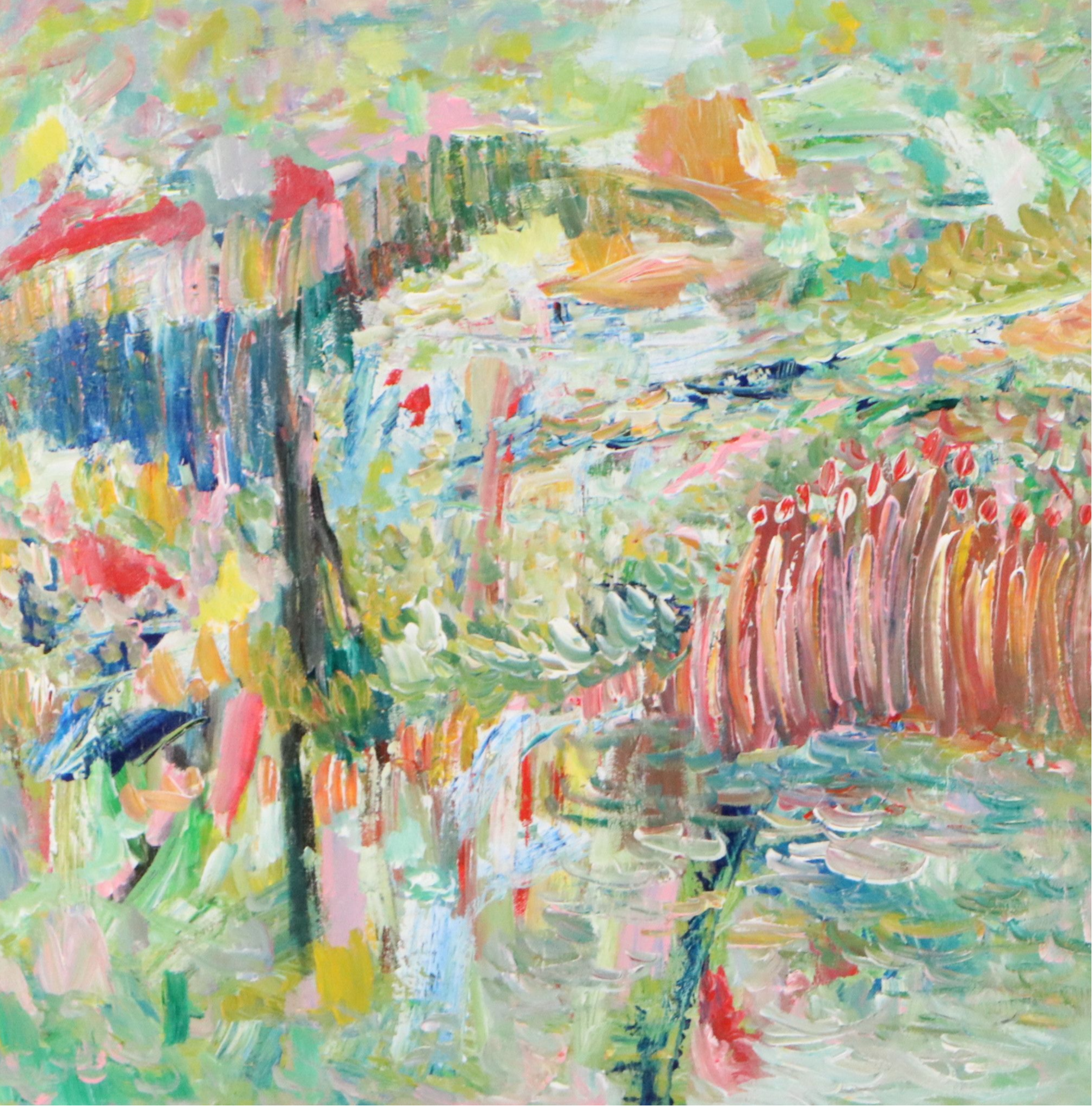 Saul Gefen Abstract Acrylic Painting, 2026