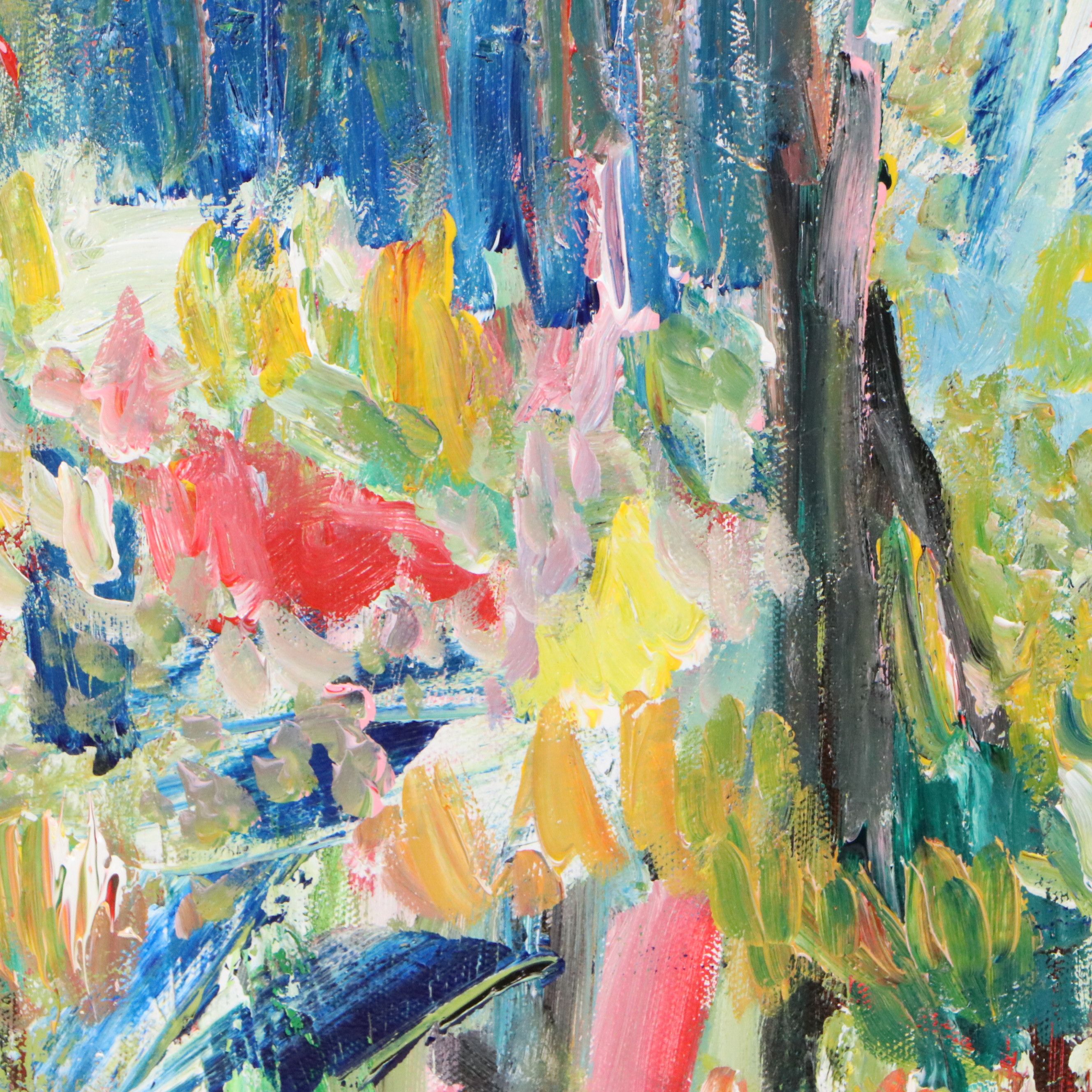 Saul Gefen Abstract Acrylic Painting, 2026