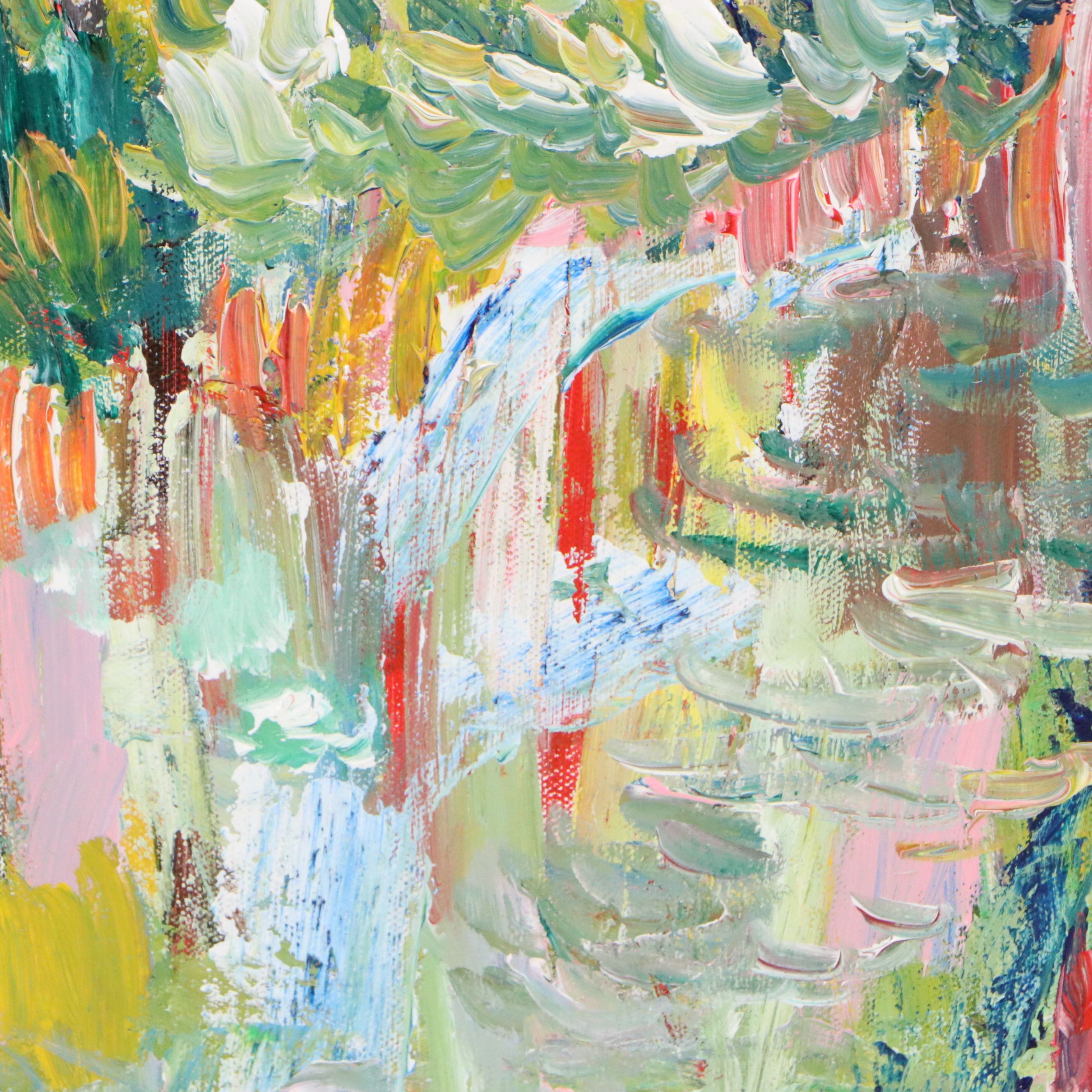 Saul Gefen Abstract Acrylic Painting, 2026