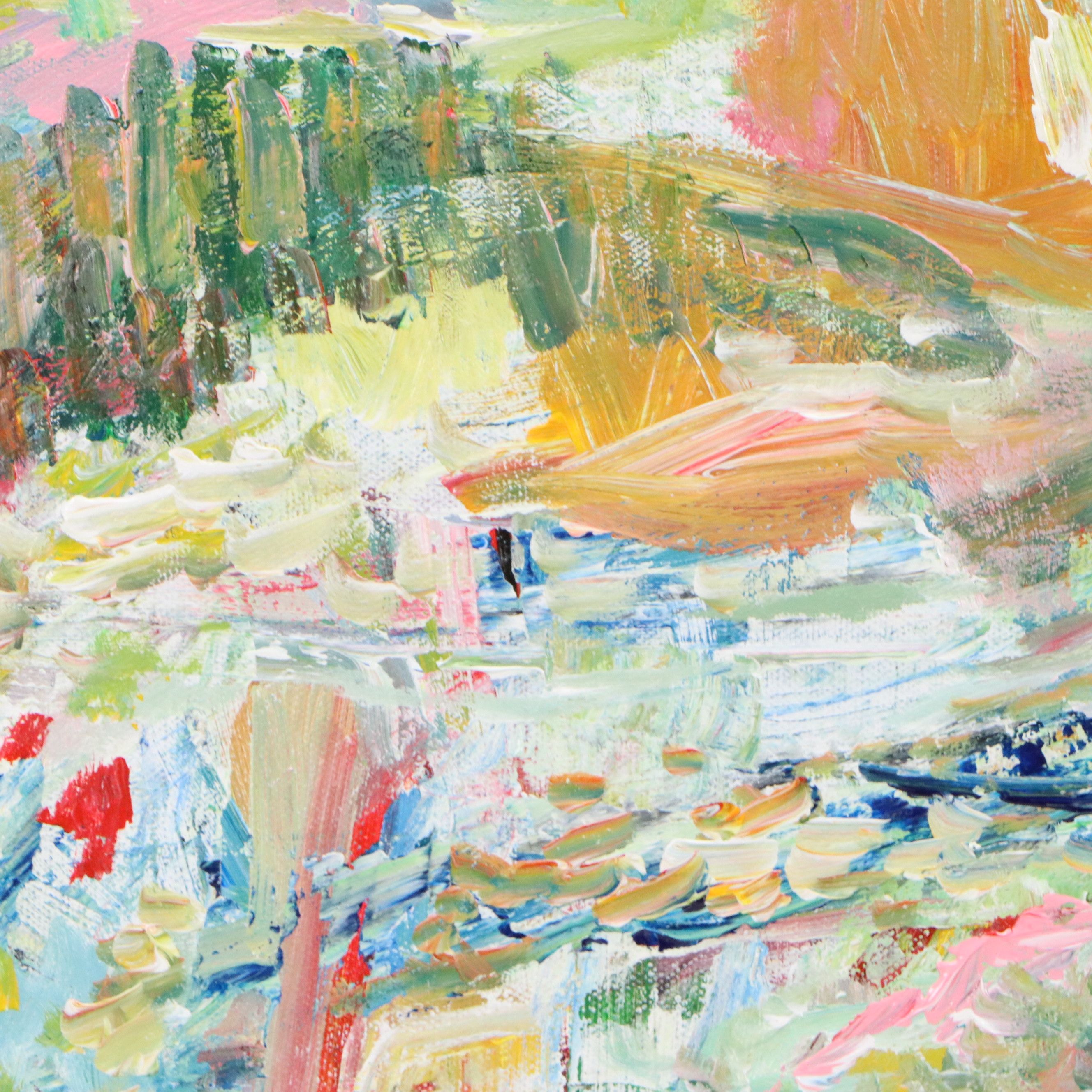 Saul Gefen Abstract Acrylic Painting, 2026