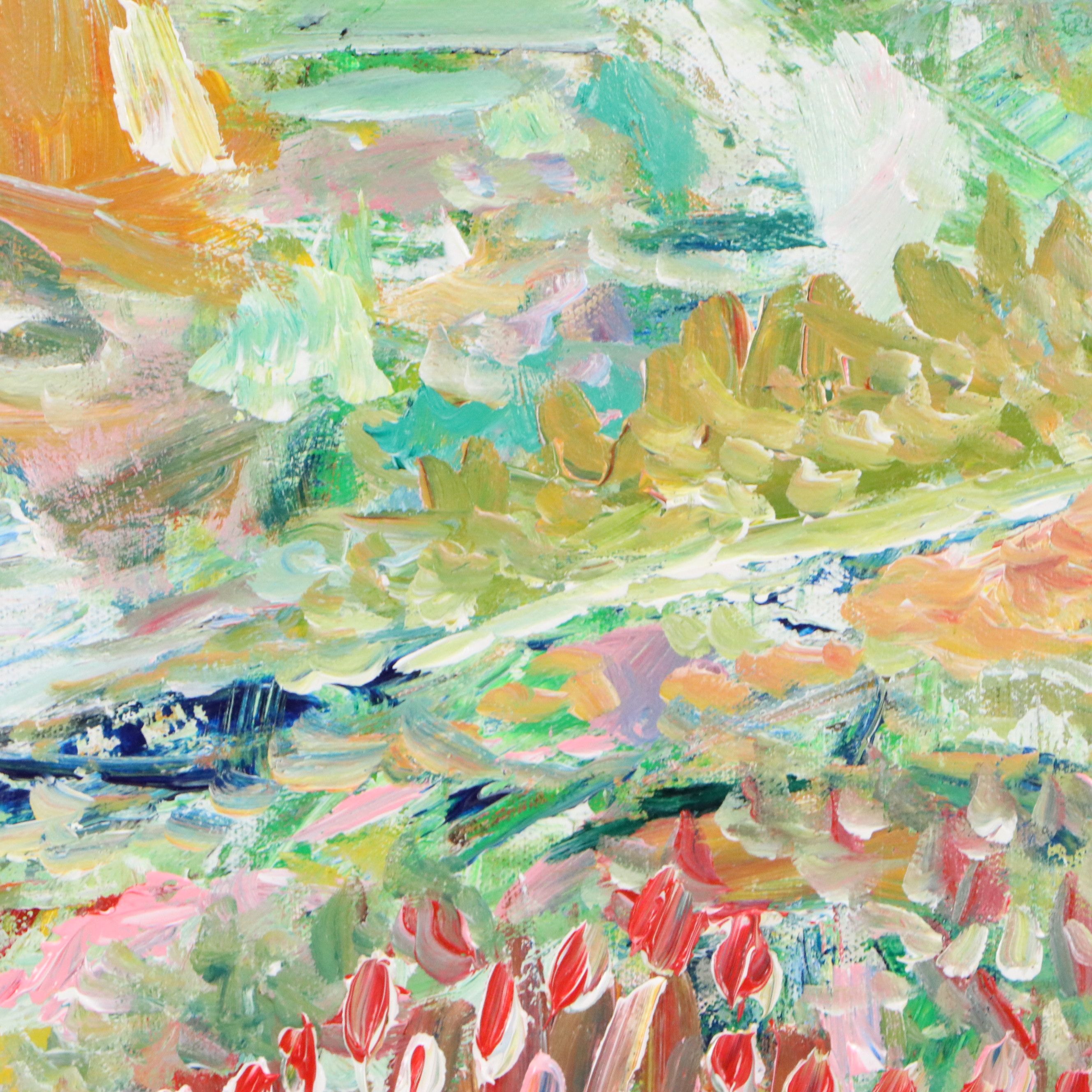 Saul Gefen Abstract Acrylic Painting, 2026