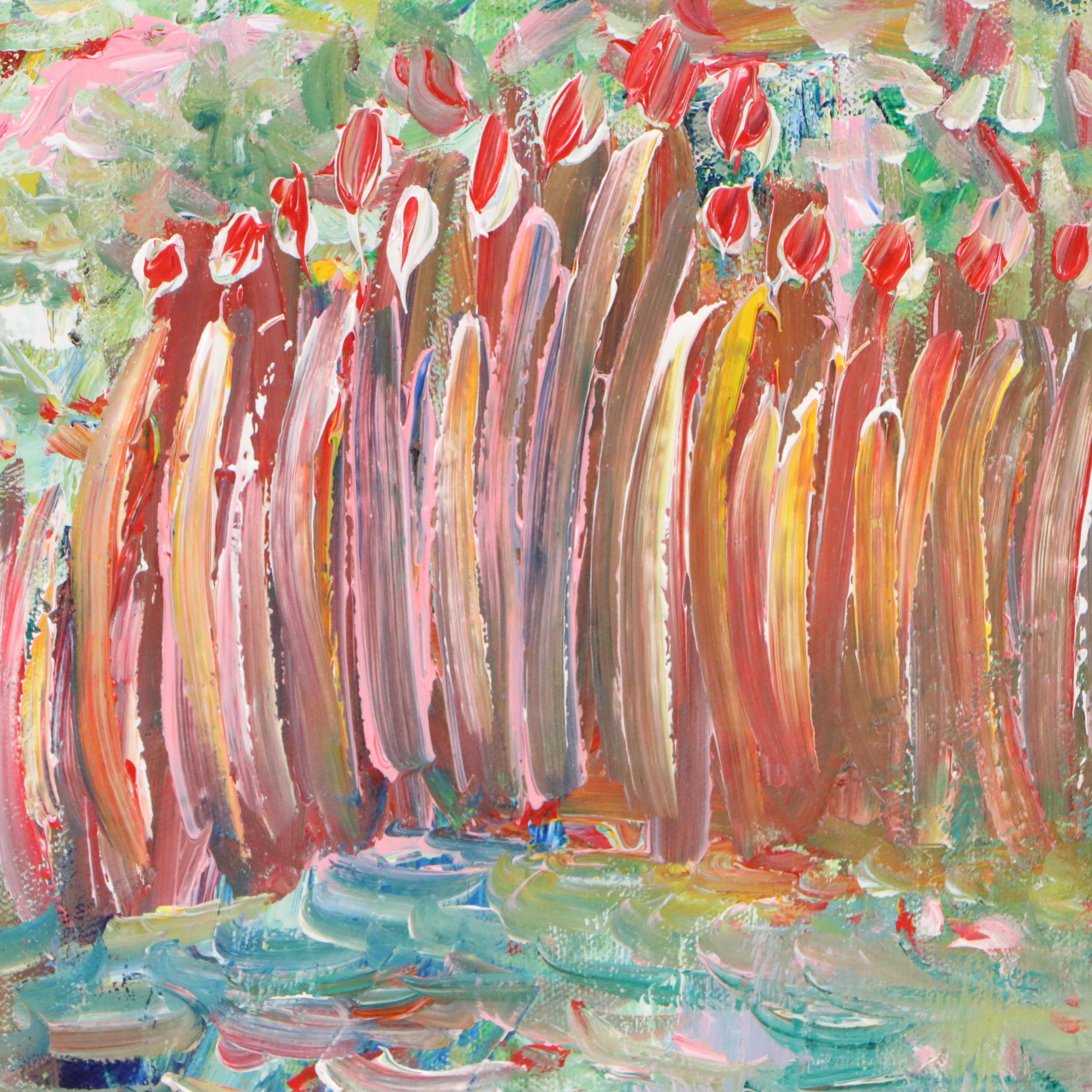 Saul Gefen Abstract Acrylic Painting, 2026