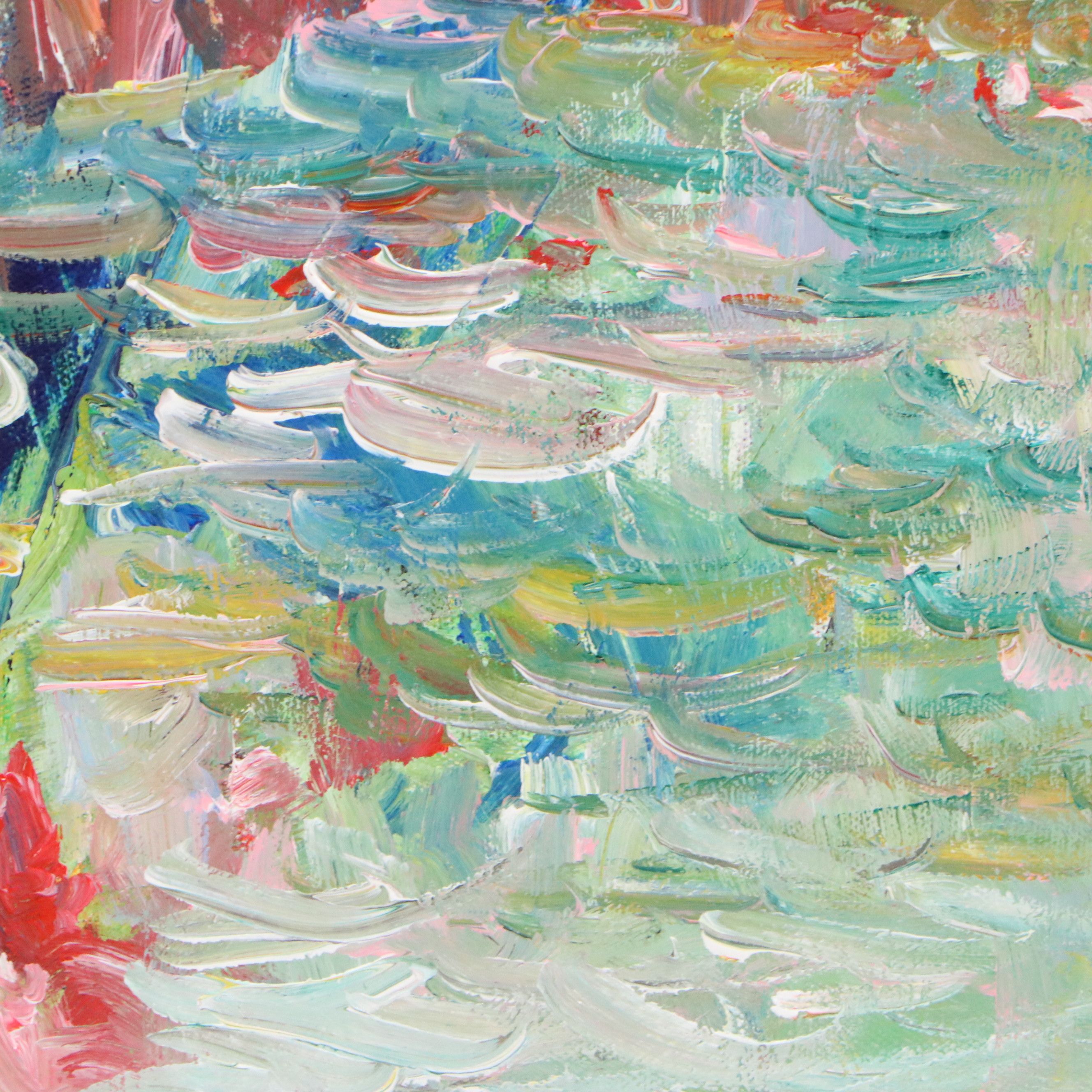 Saul Gefen Abstract Acrylic Painting, 2026