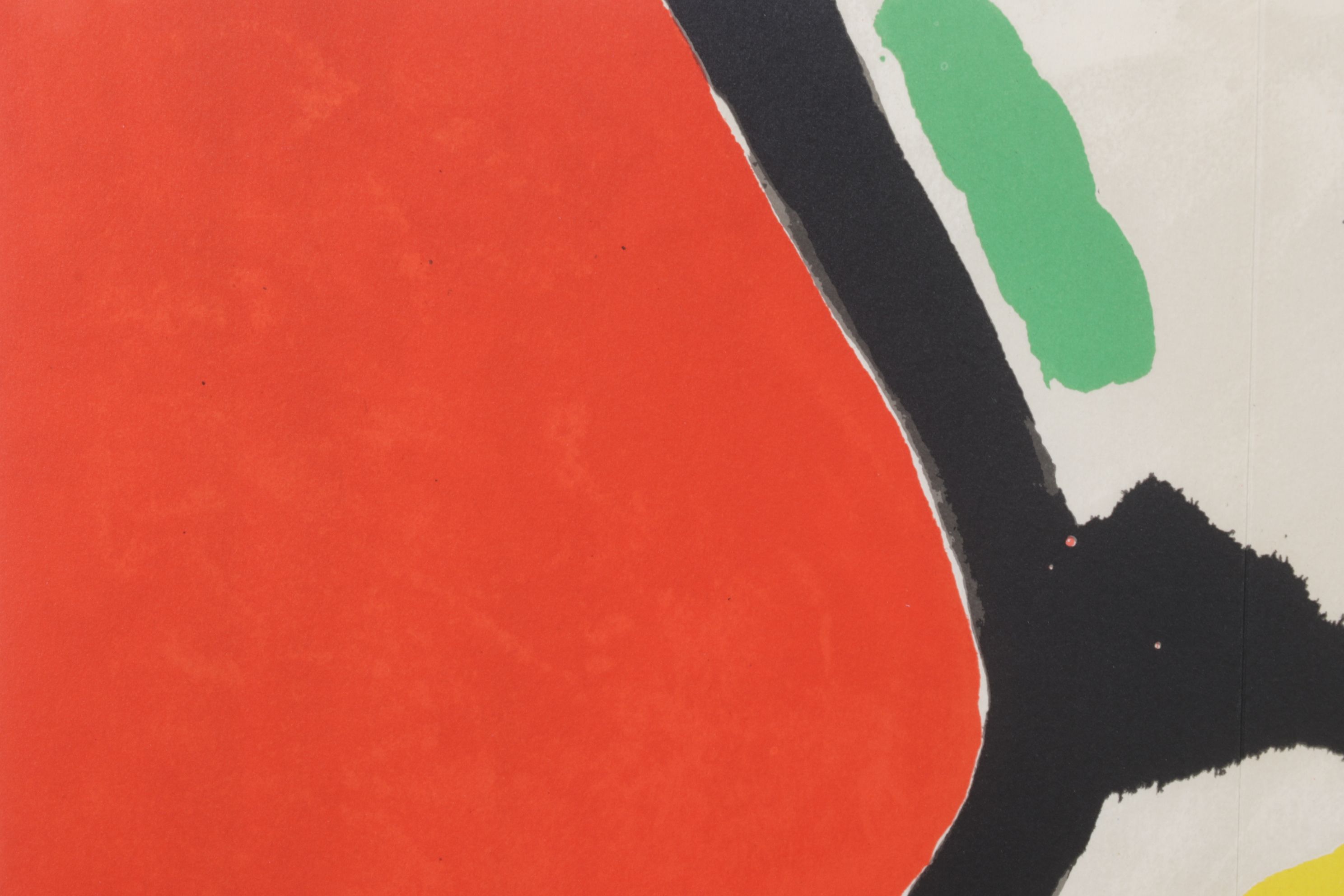 Joan Miró Abstract Double-Page Color Lithograph from "Tapís de Tarragona," 1972