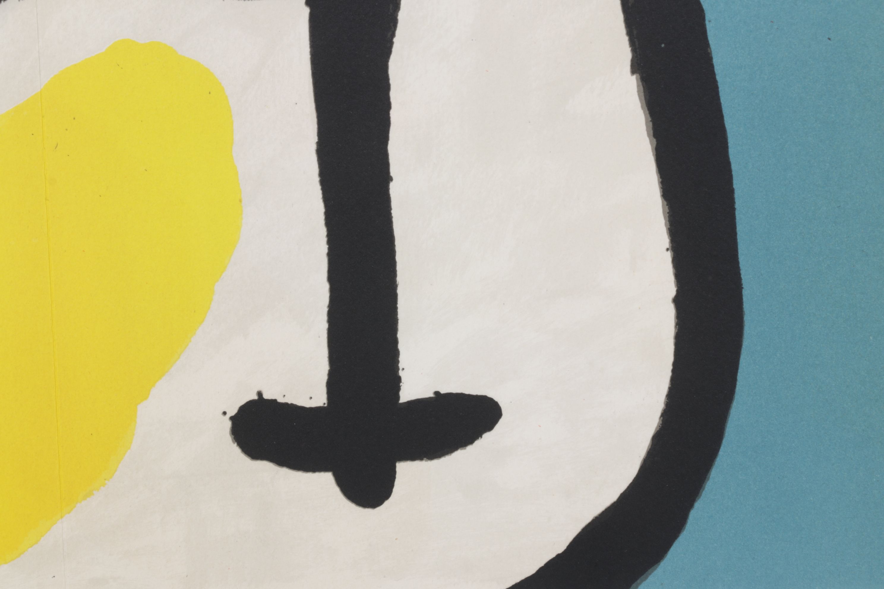 Joan Miró Abstract Double-Page Color Lithograph from "Tapís de Tarragona," 1972