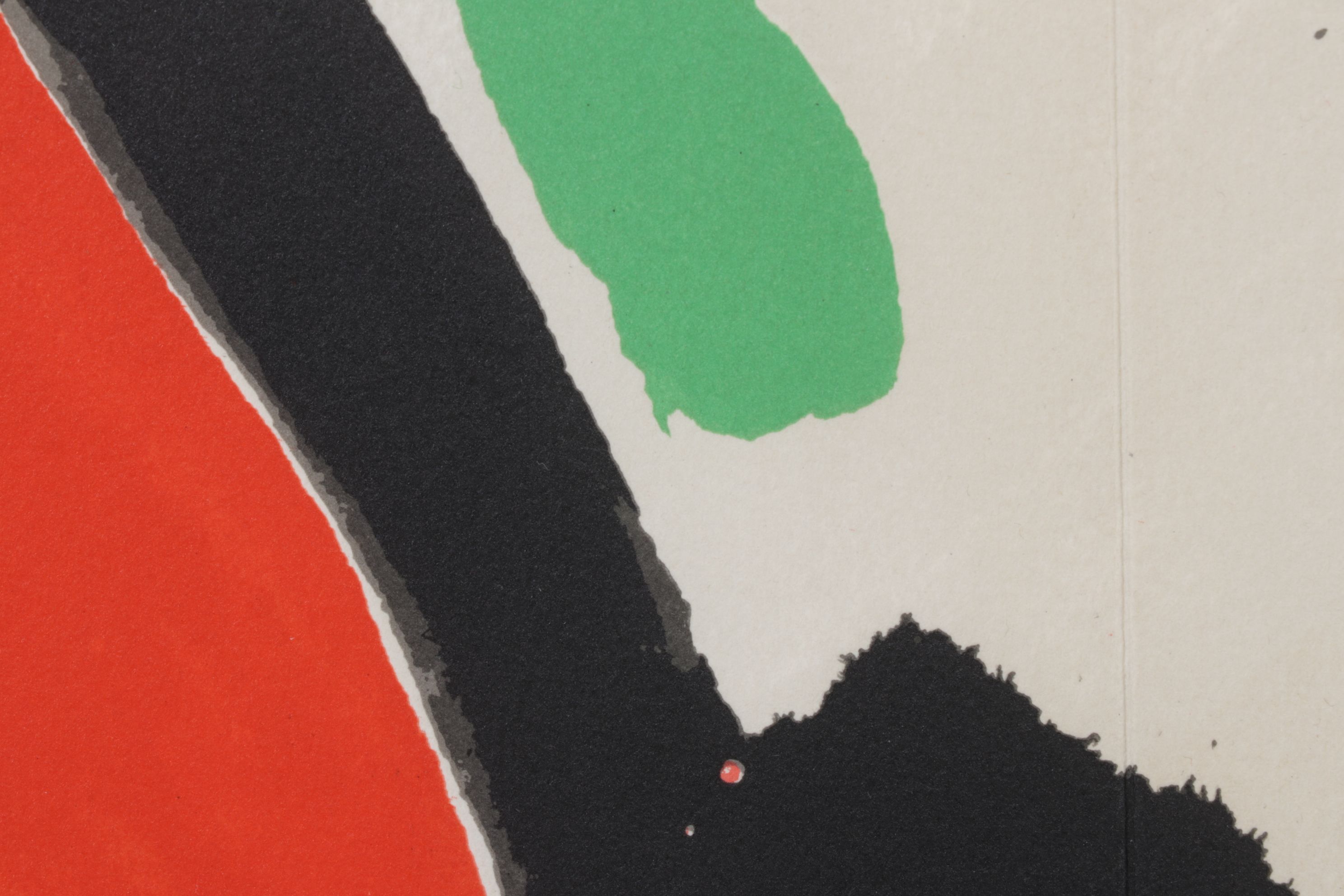 Joan Miró Abstract Double-Page Color Lithograph from "Tapís de Tarragona," 1972