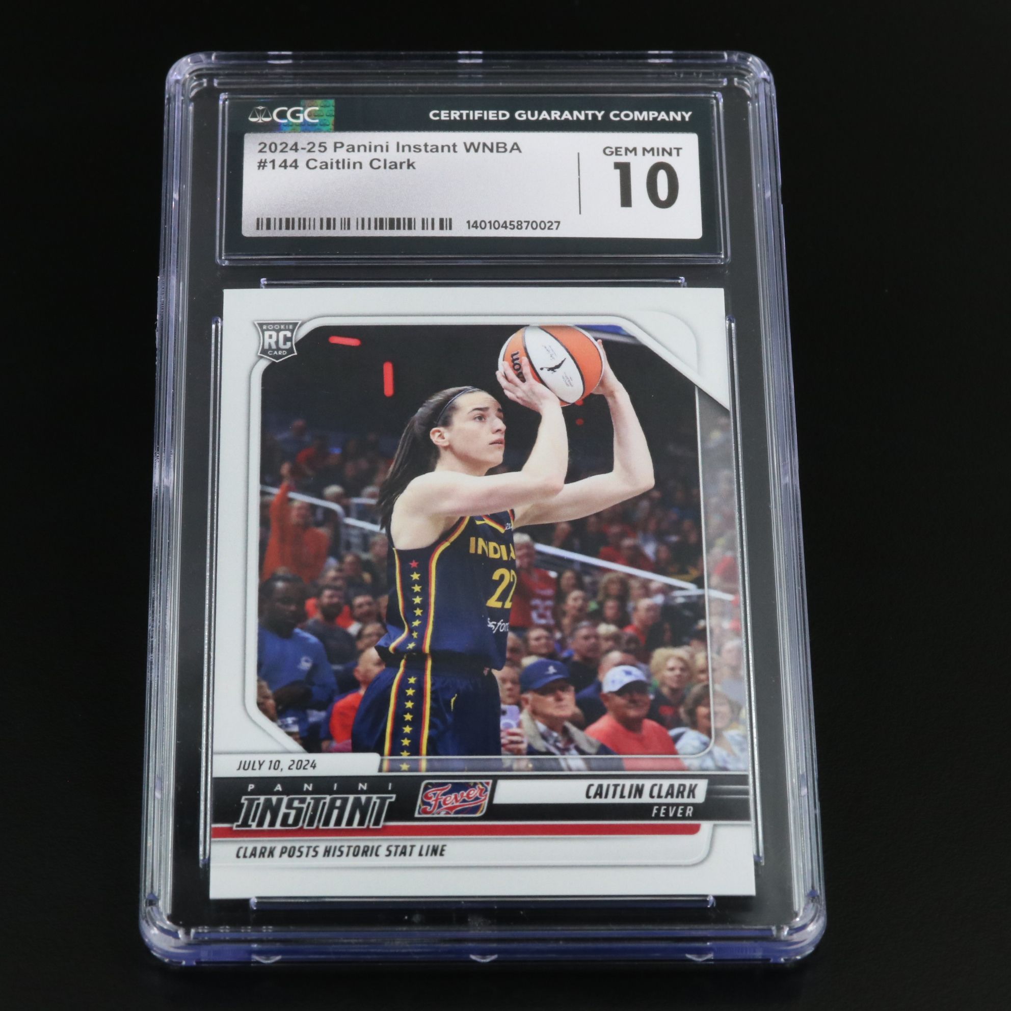 2024 Panini Instant Caitlin Clark Rookie Basketball Card Graded CGC 10
