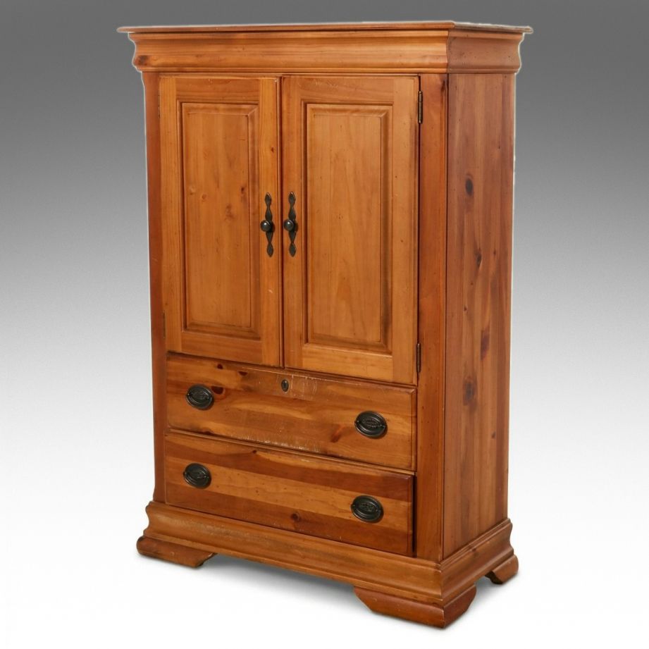 Contemporary Pine Armoire by Furniture Fair