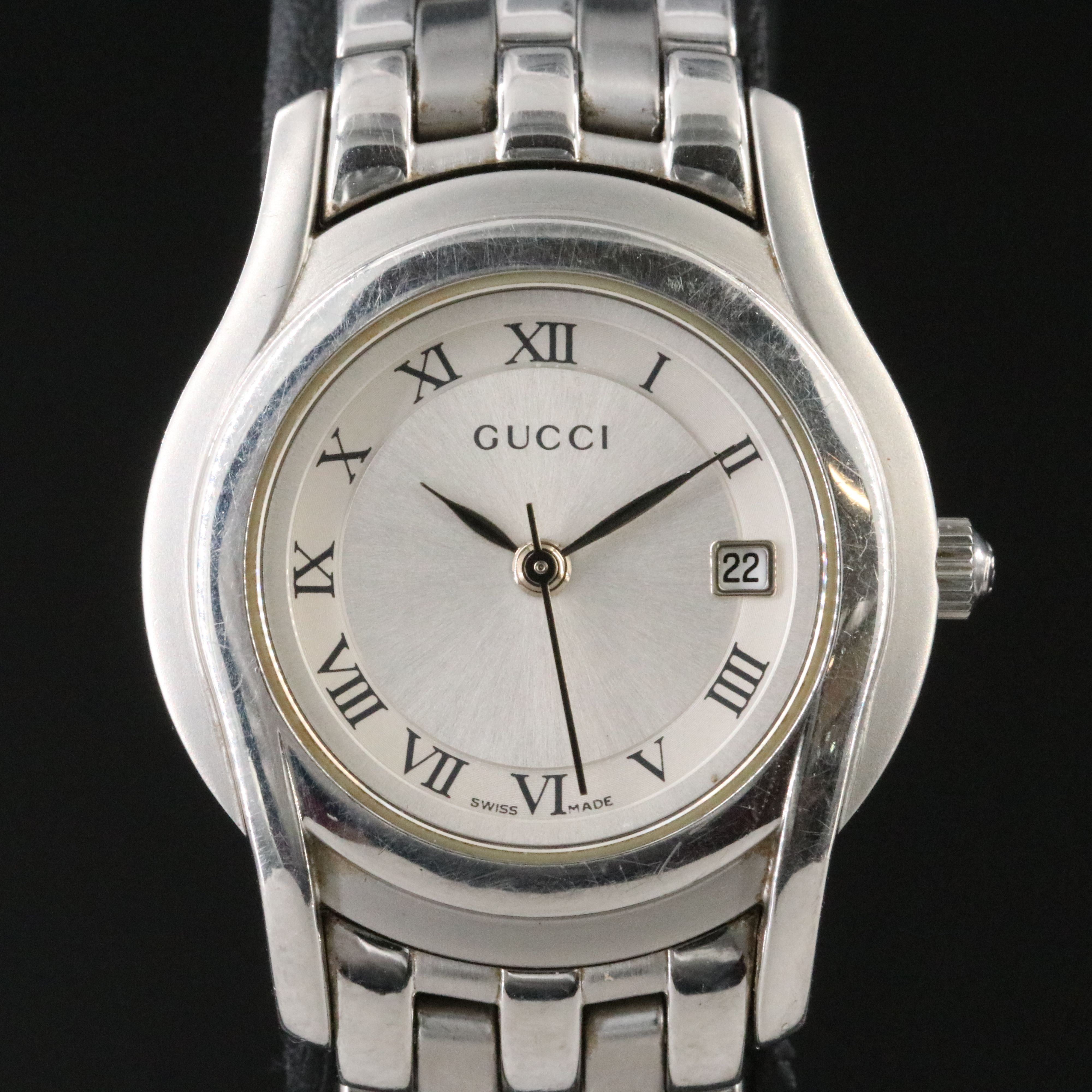 Gucci 5500L Stainless Steel Quartz Watch