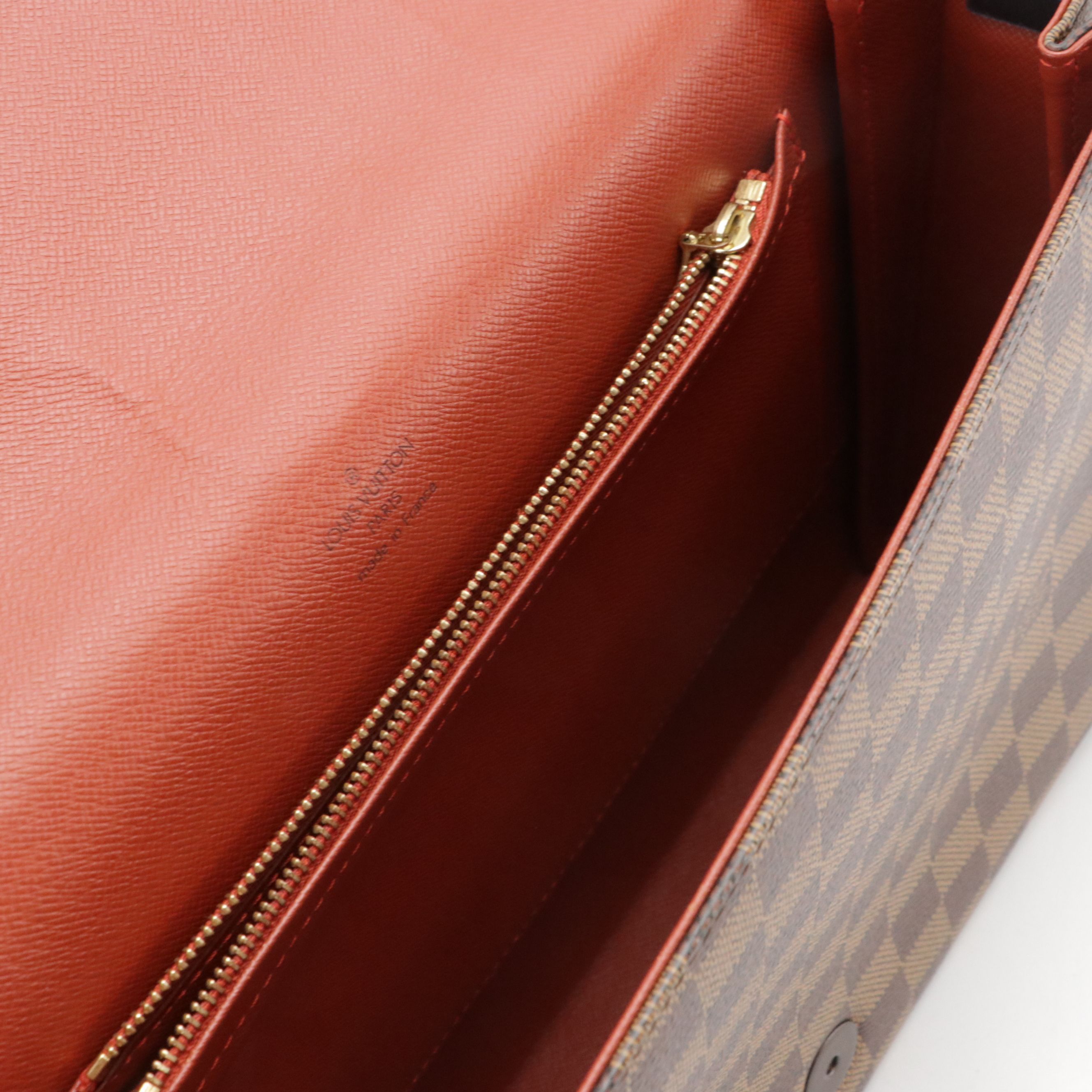 Louis Vuitton Tribeca Carre Shoulder Bag in Damier Ebene Canvas and Leather