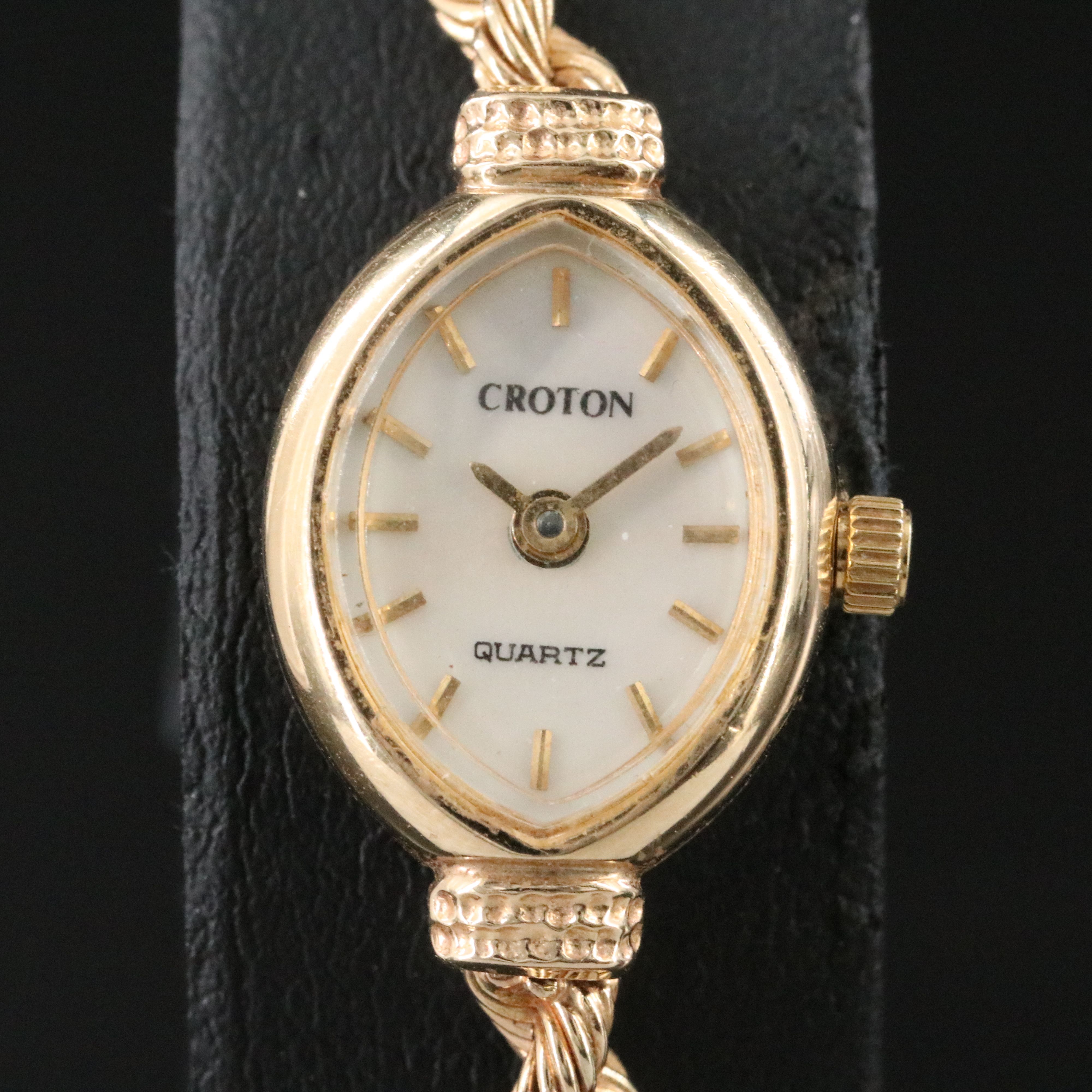 Croton 14K with Mother-of-Pearl Dial Dress Watch