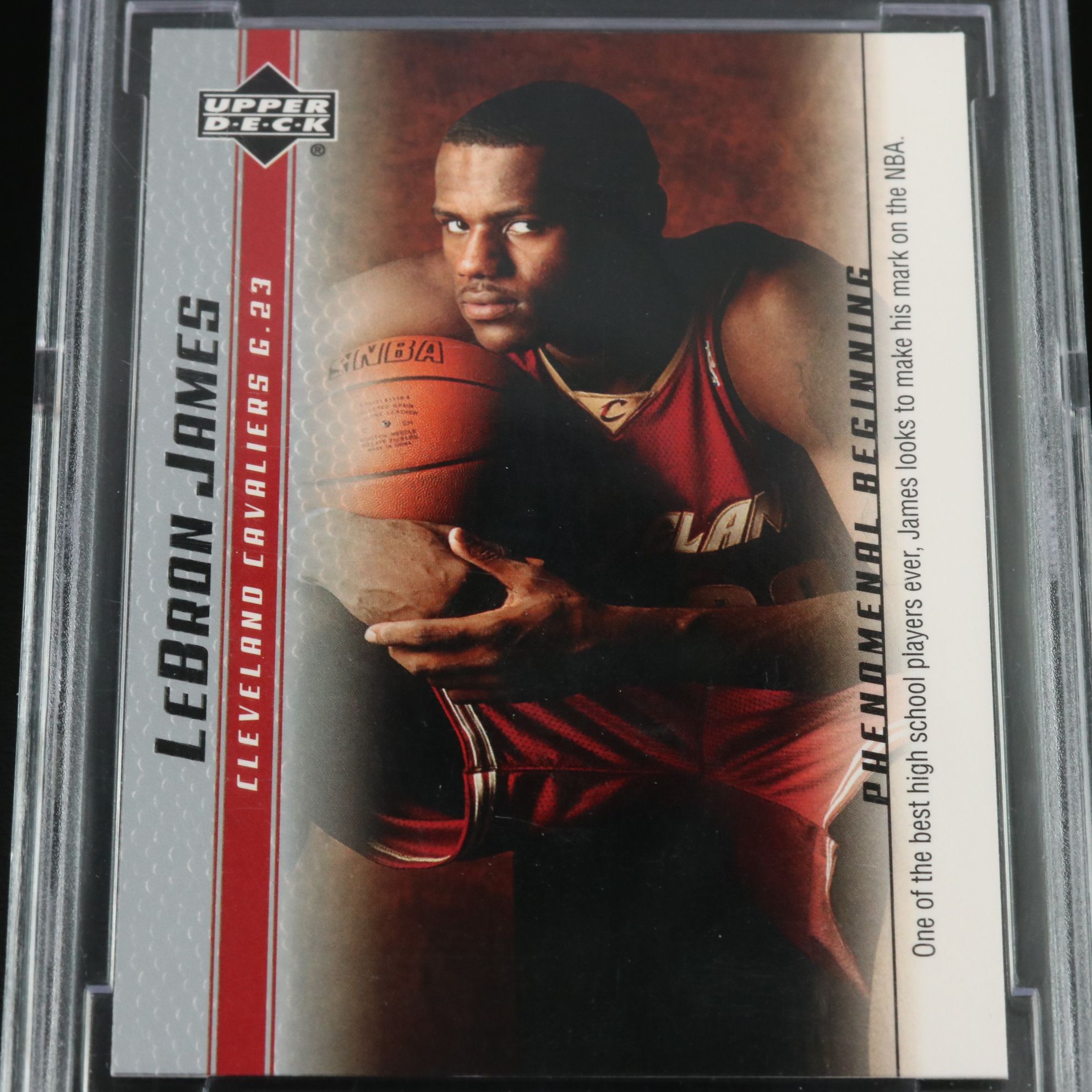 2003-04 Upper Deck LeBron James Phenomenal Beginning Card Graded BCCG 10
