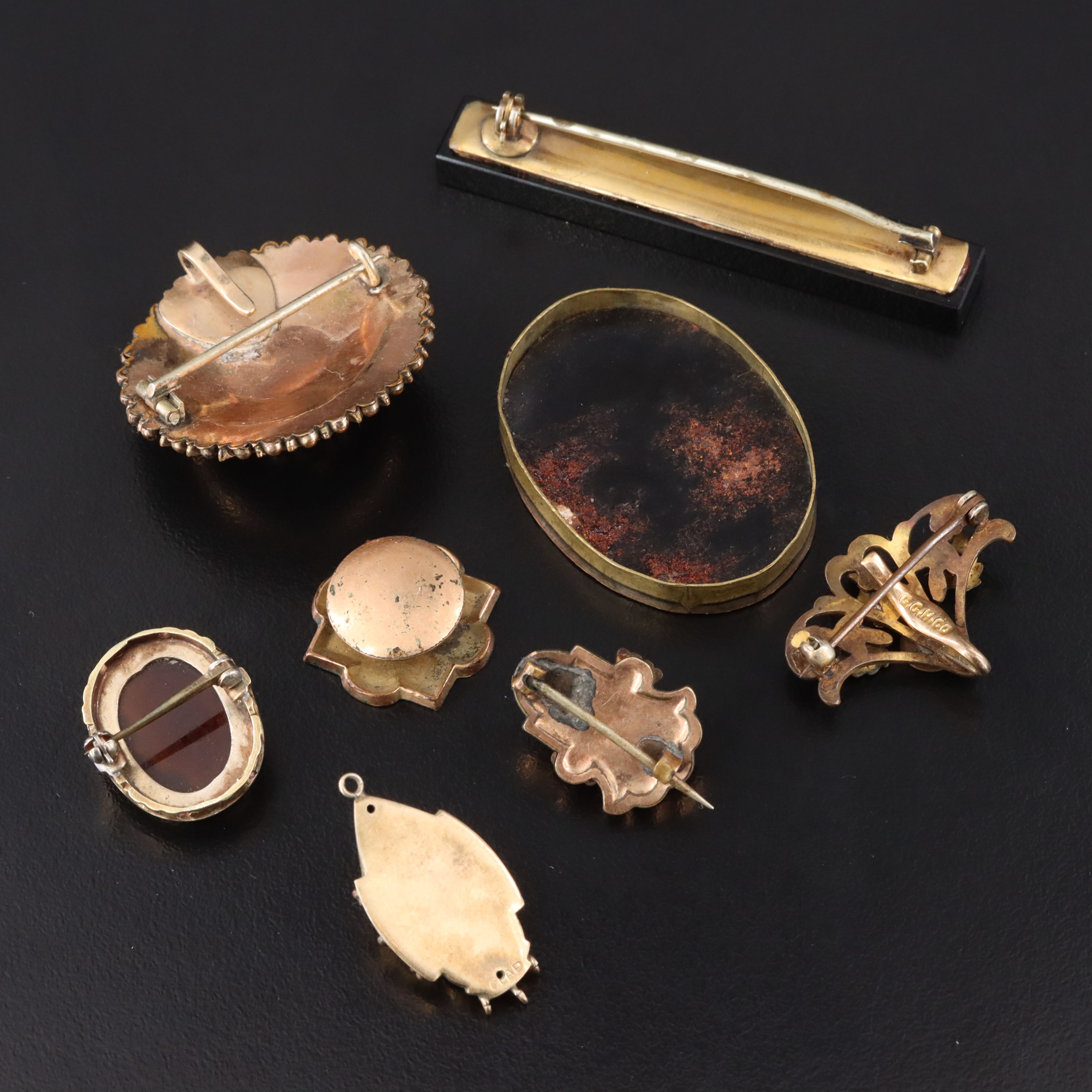 Victorian Jewelry Collection Including Mourning & Cameo