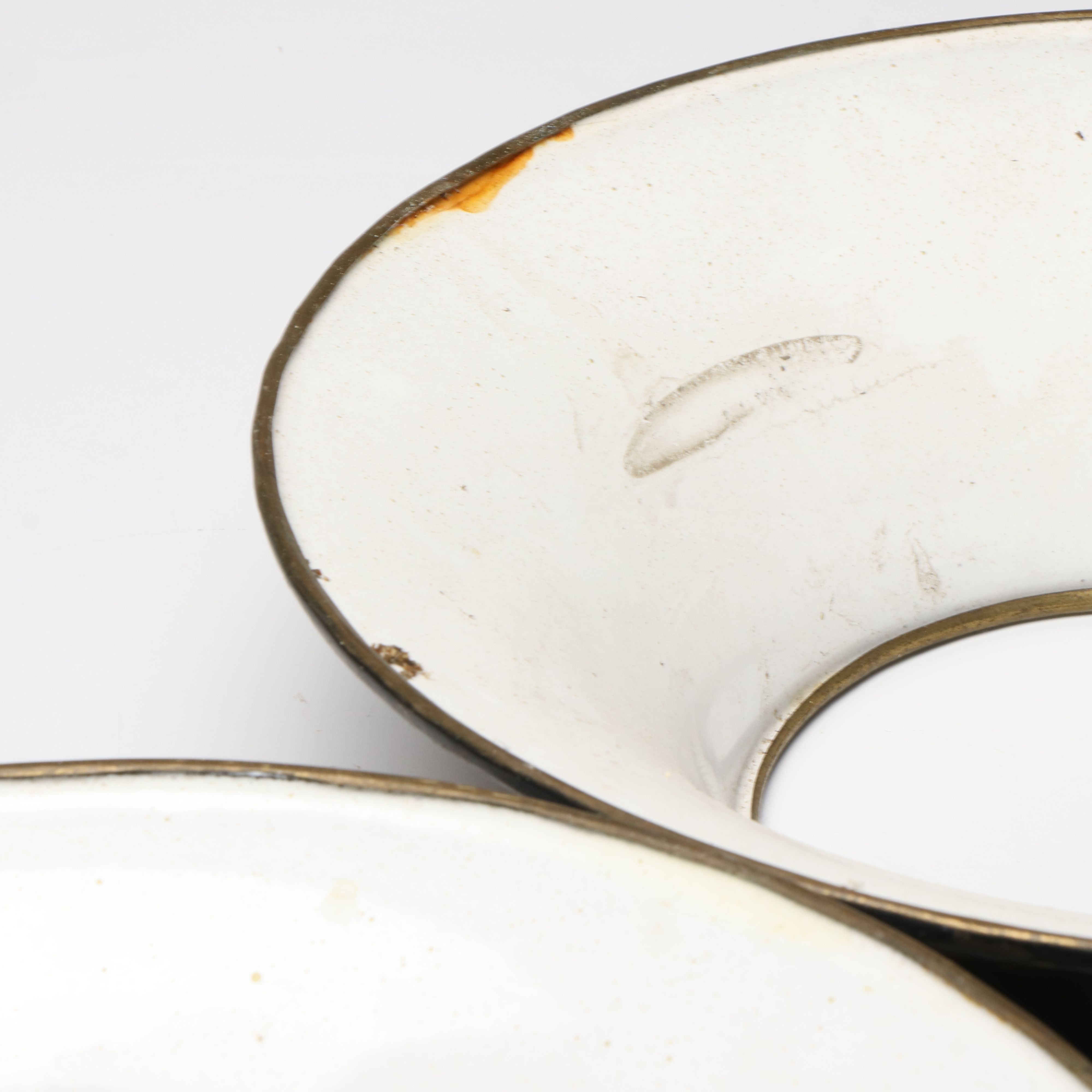 Pair of Empire Style Brass Torchiere Shades