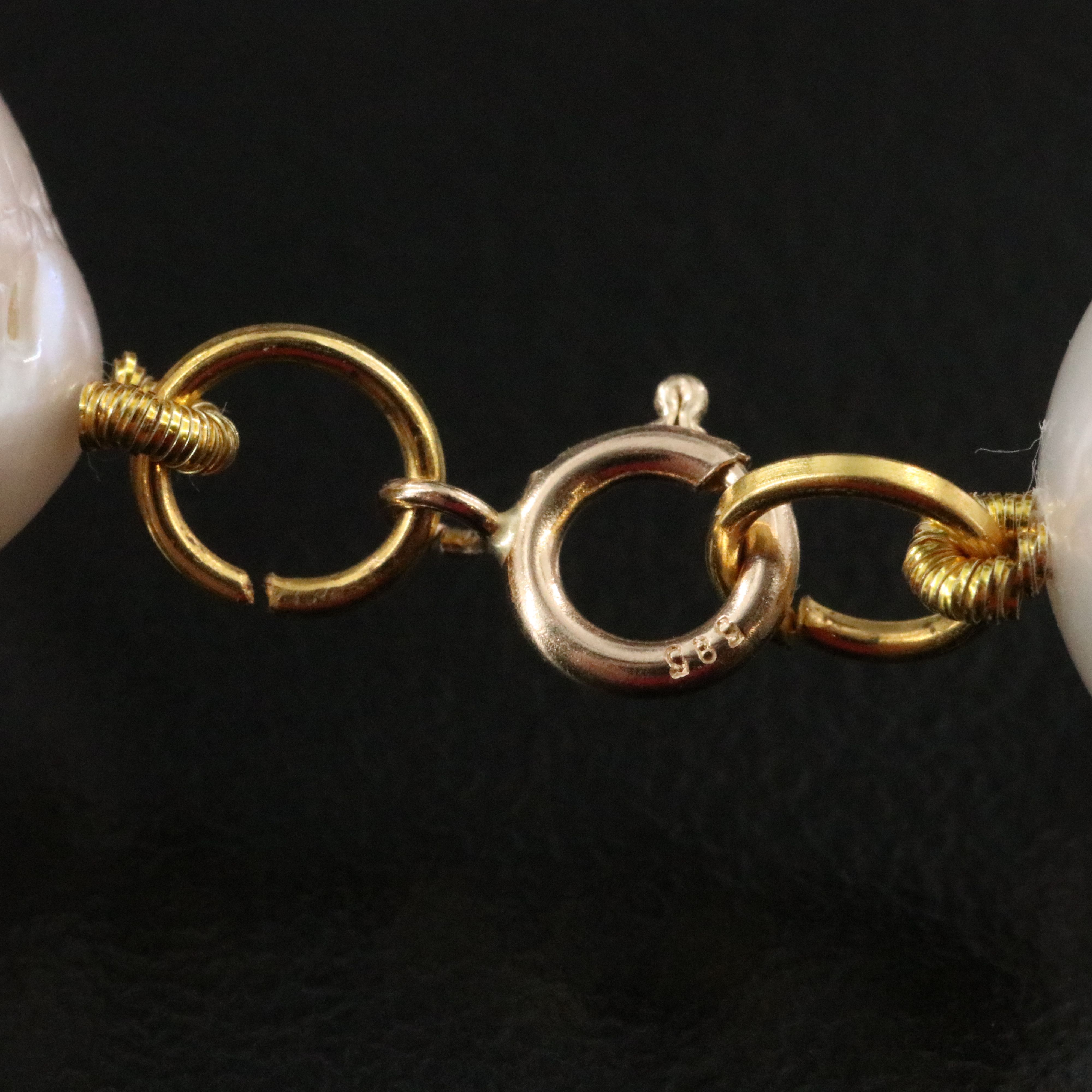 Pearl Necklace with 14K Clasp