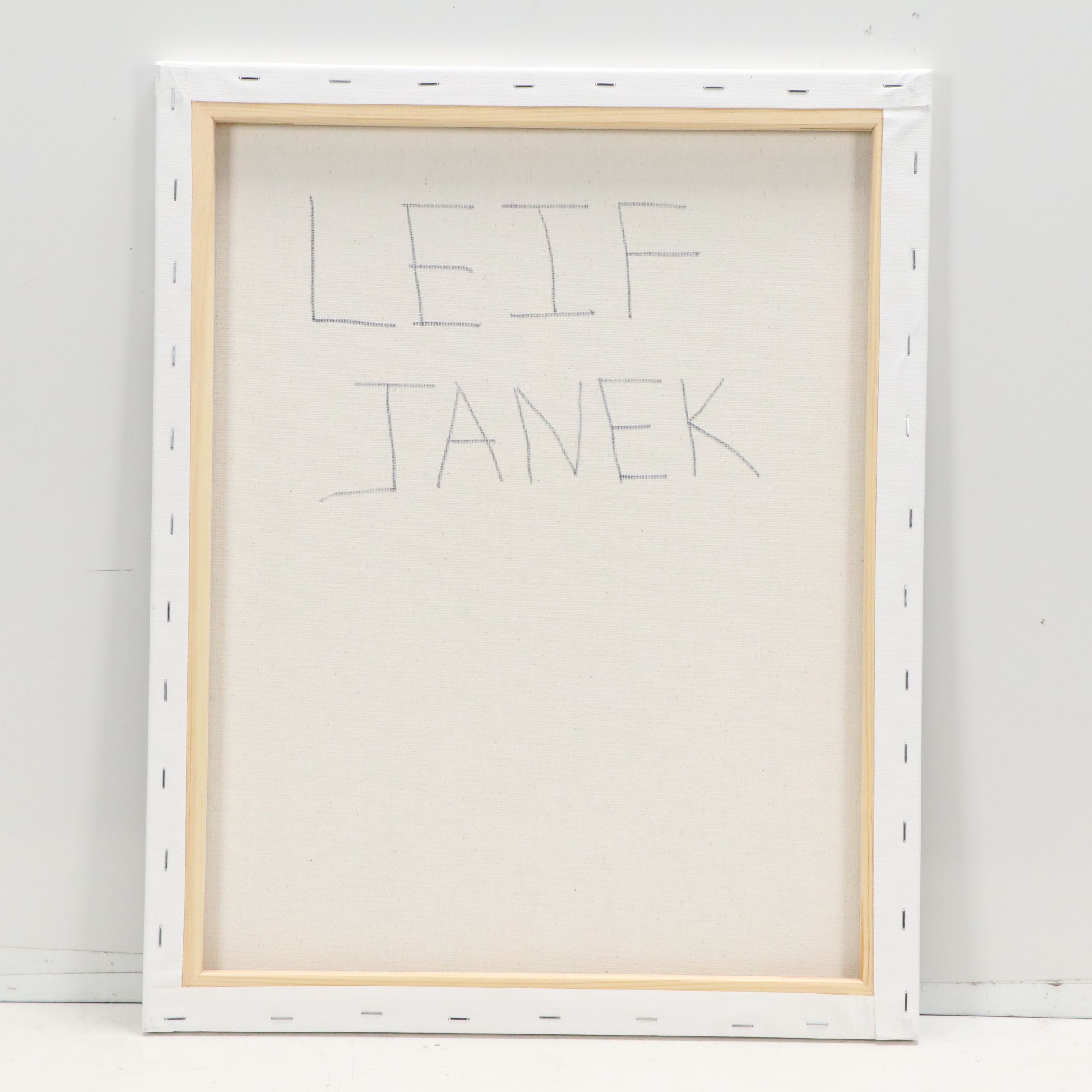 Leif Janek Abstract Geometric Acrylic Painting, 2026