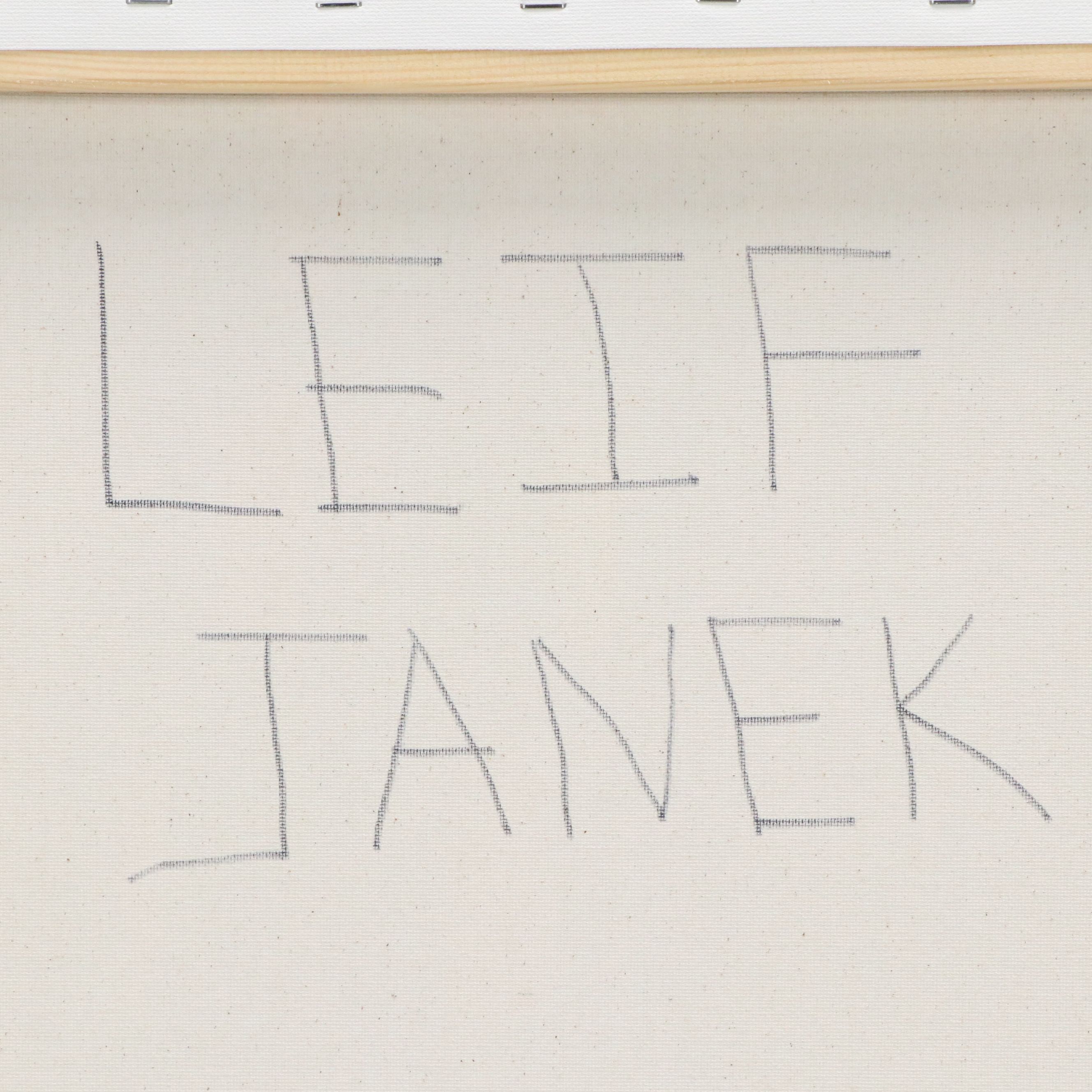 Leif Janek Abstract Geometric Acrylic Painting, 2026