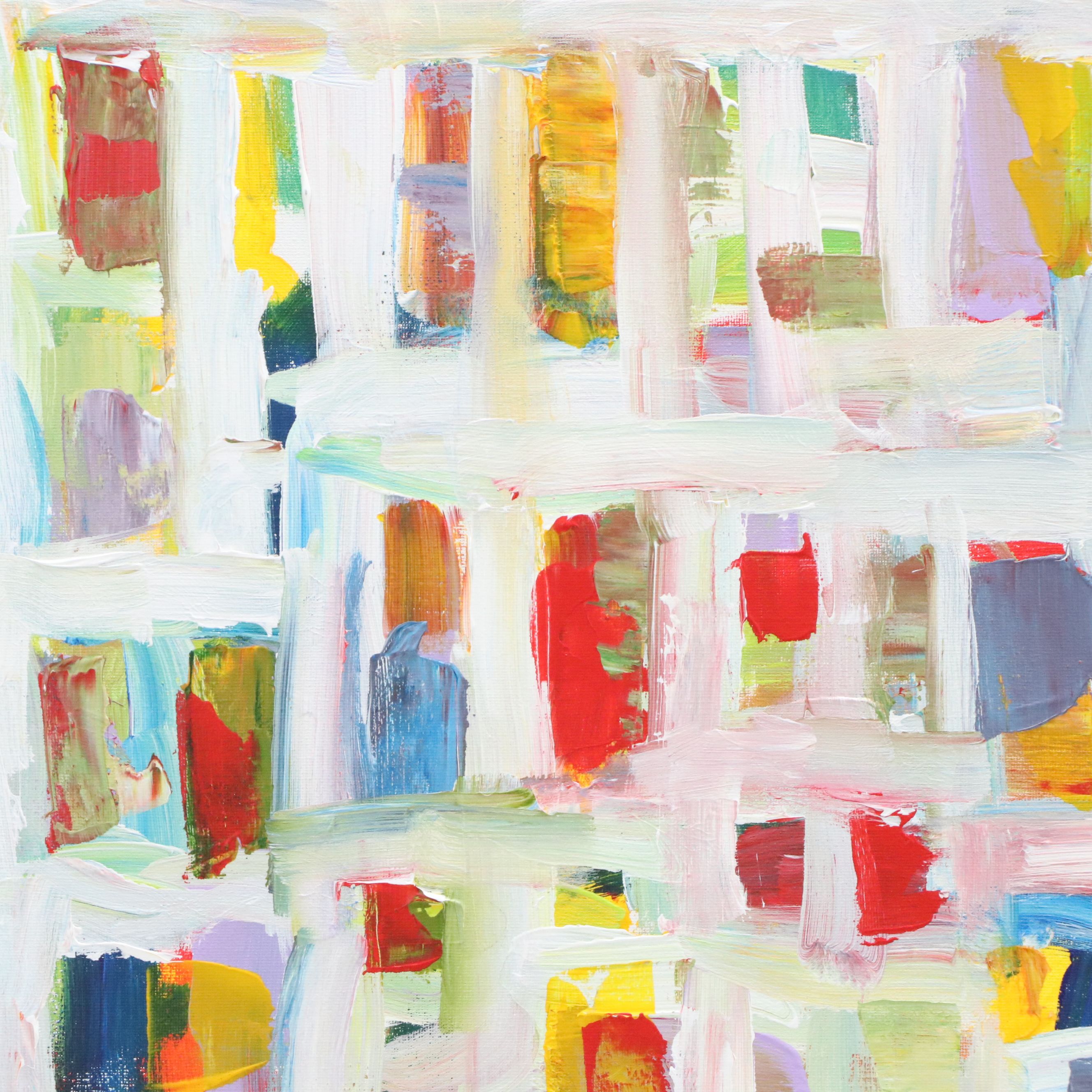 Leif Janek Abstract Geometric Acrylic Painting, 2026