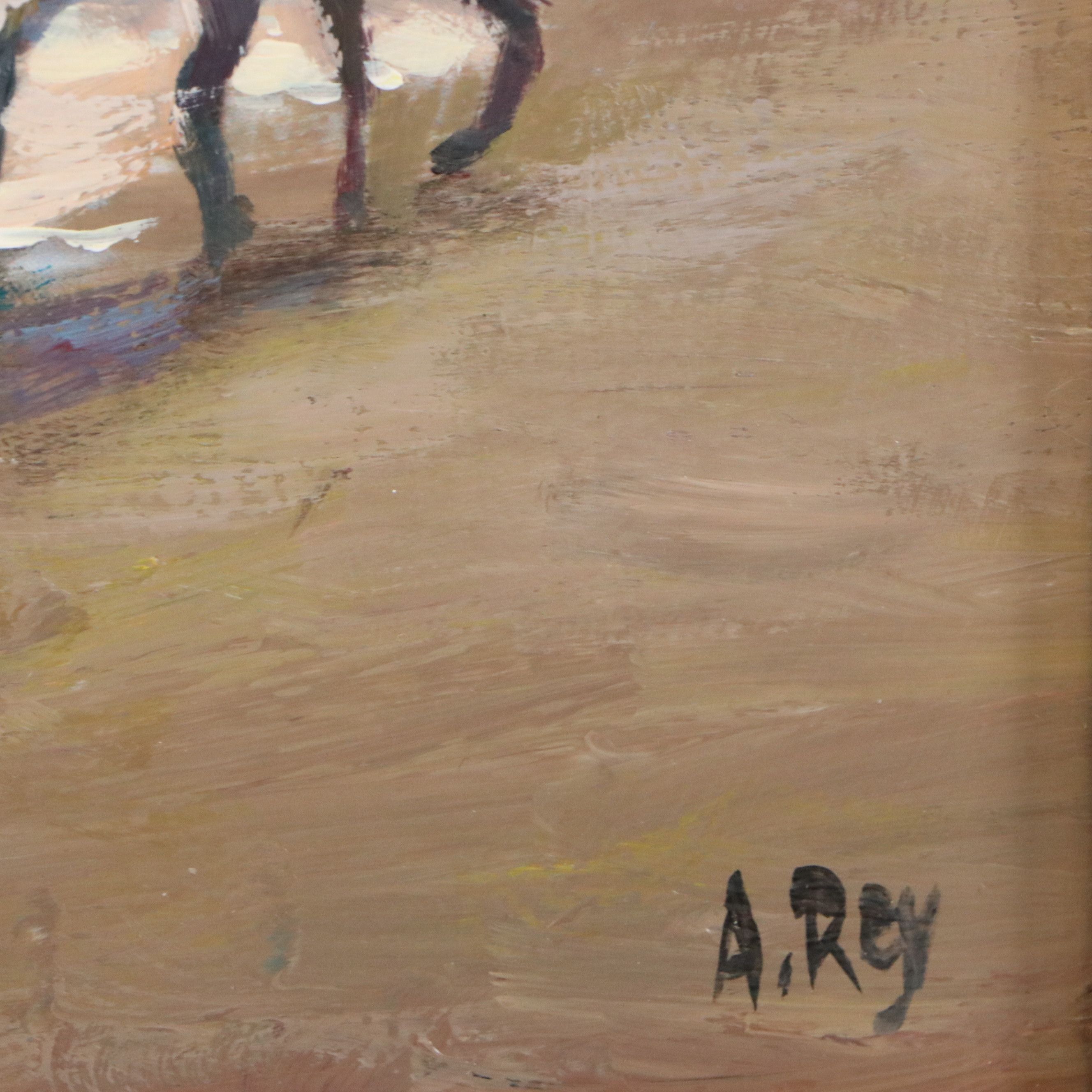 A. Rey Oil Painting "Under a Sunset Cloud," 2026