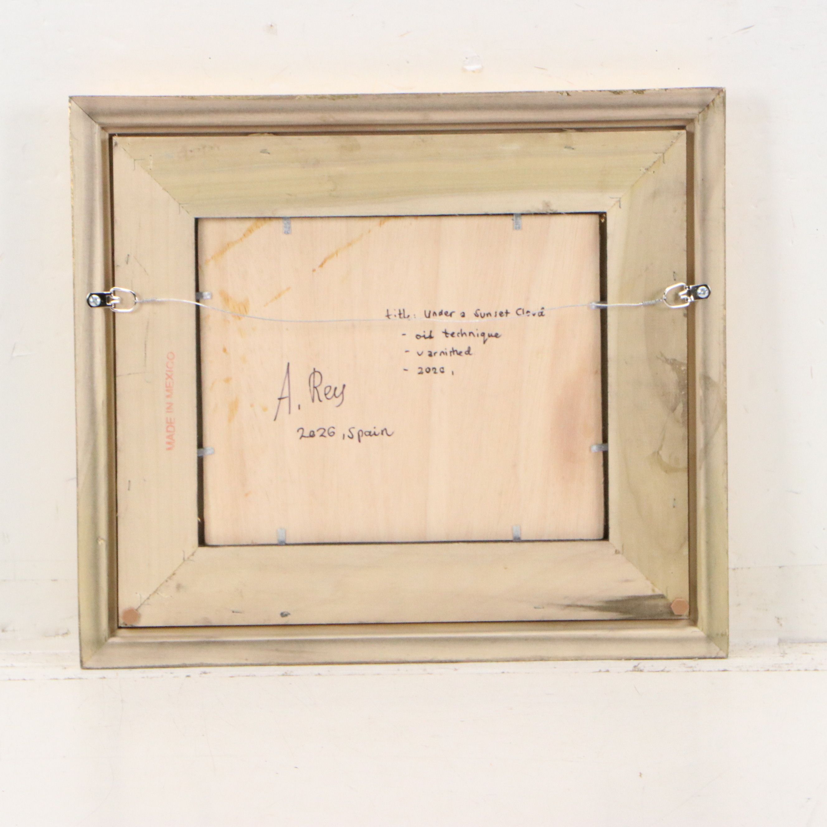 A. Rey Oil Painting "Under a Sunset Cloud," 2026