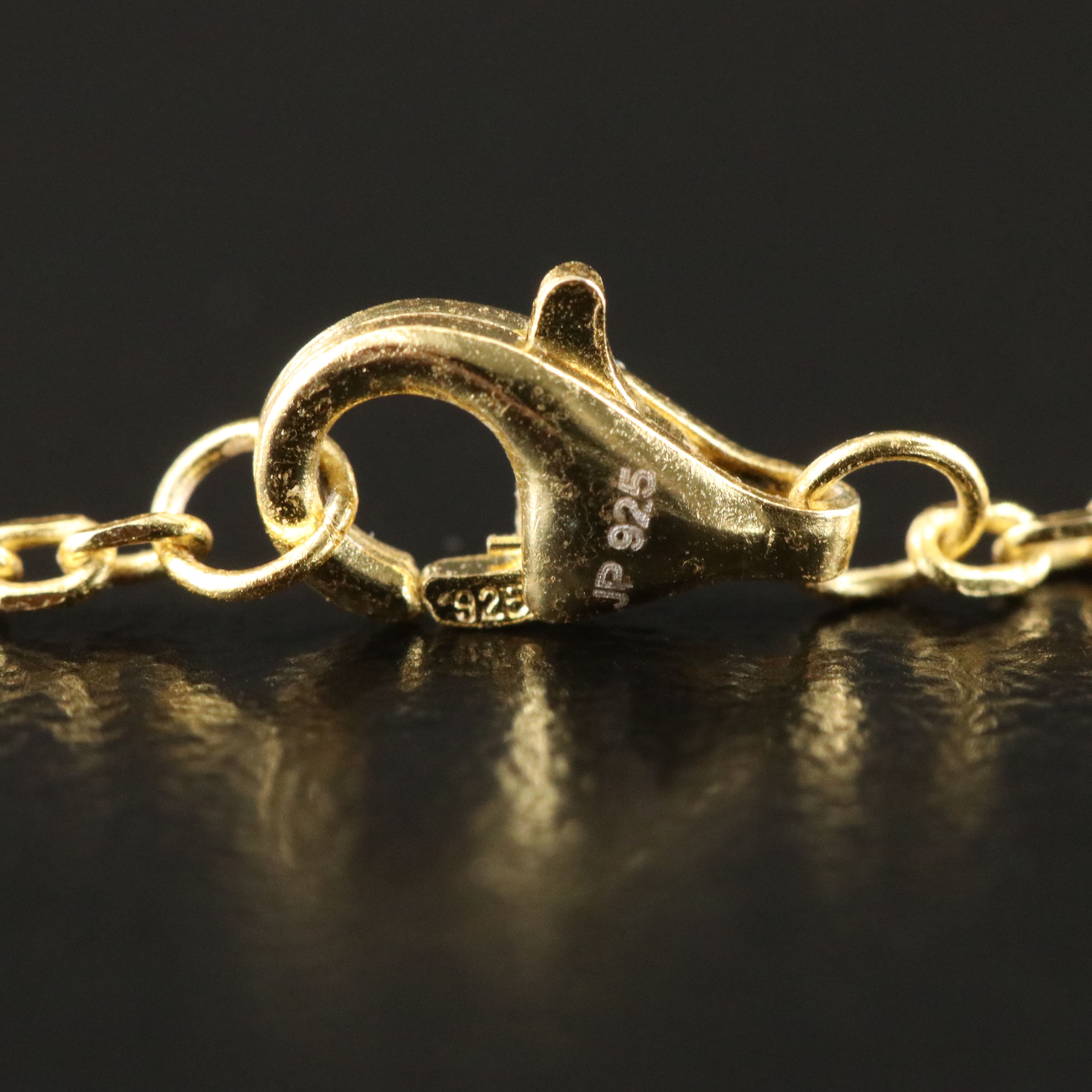 Sterling Mother-of-Pearl Quatrefoil Station Bracelet