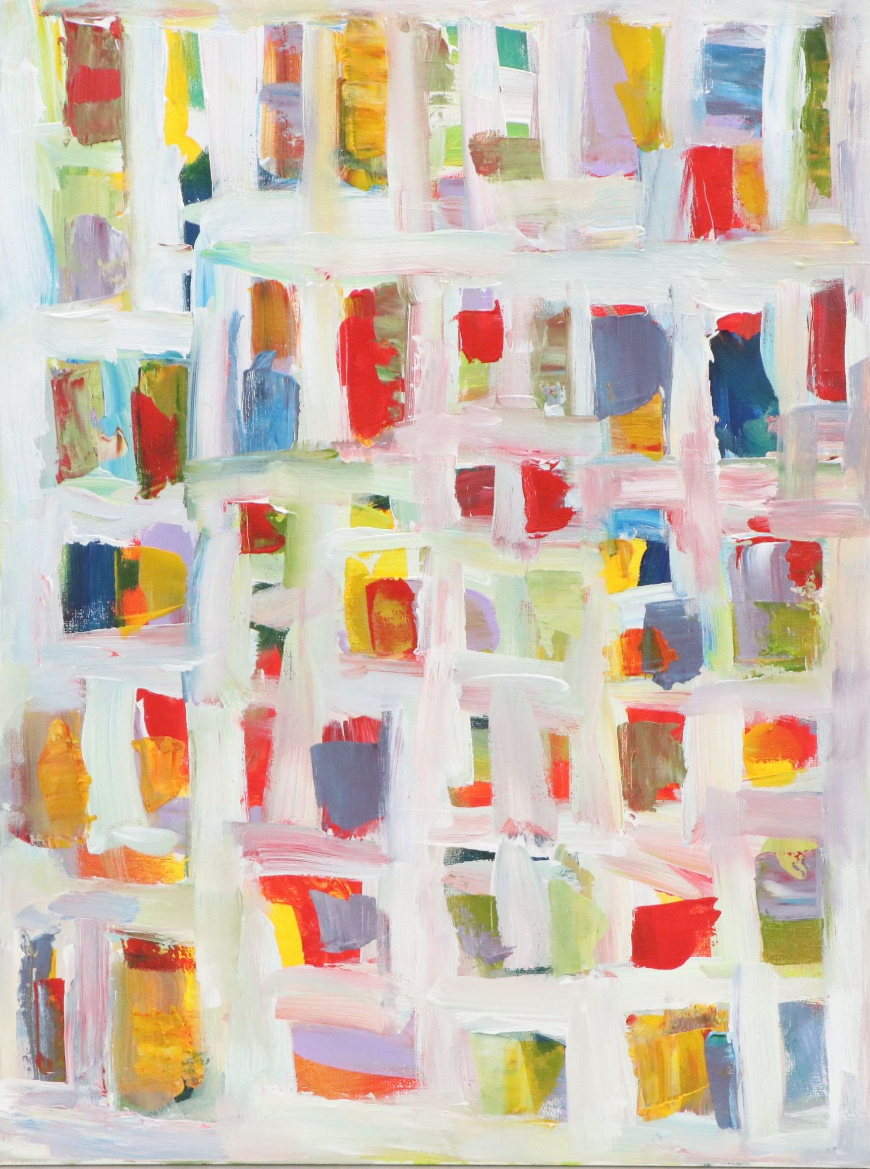 Leif Janek Abstract Geometric Acrylic Painting, 2026