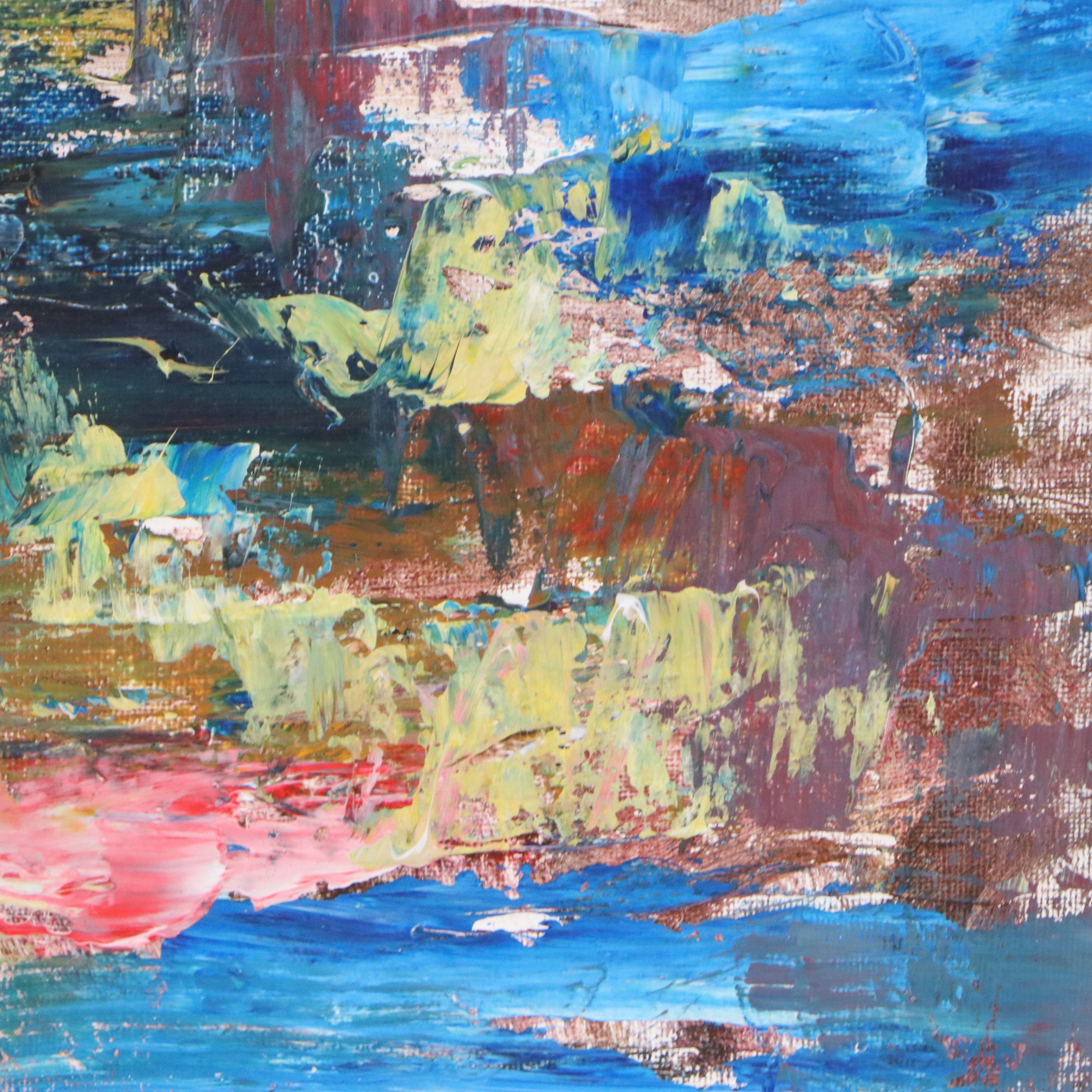 Leif Janek Abstract Acrylic Painting, 21st Century