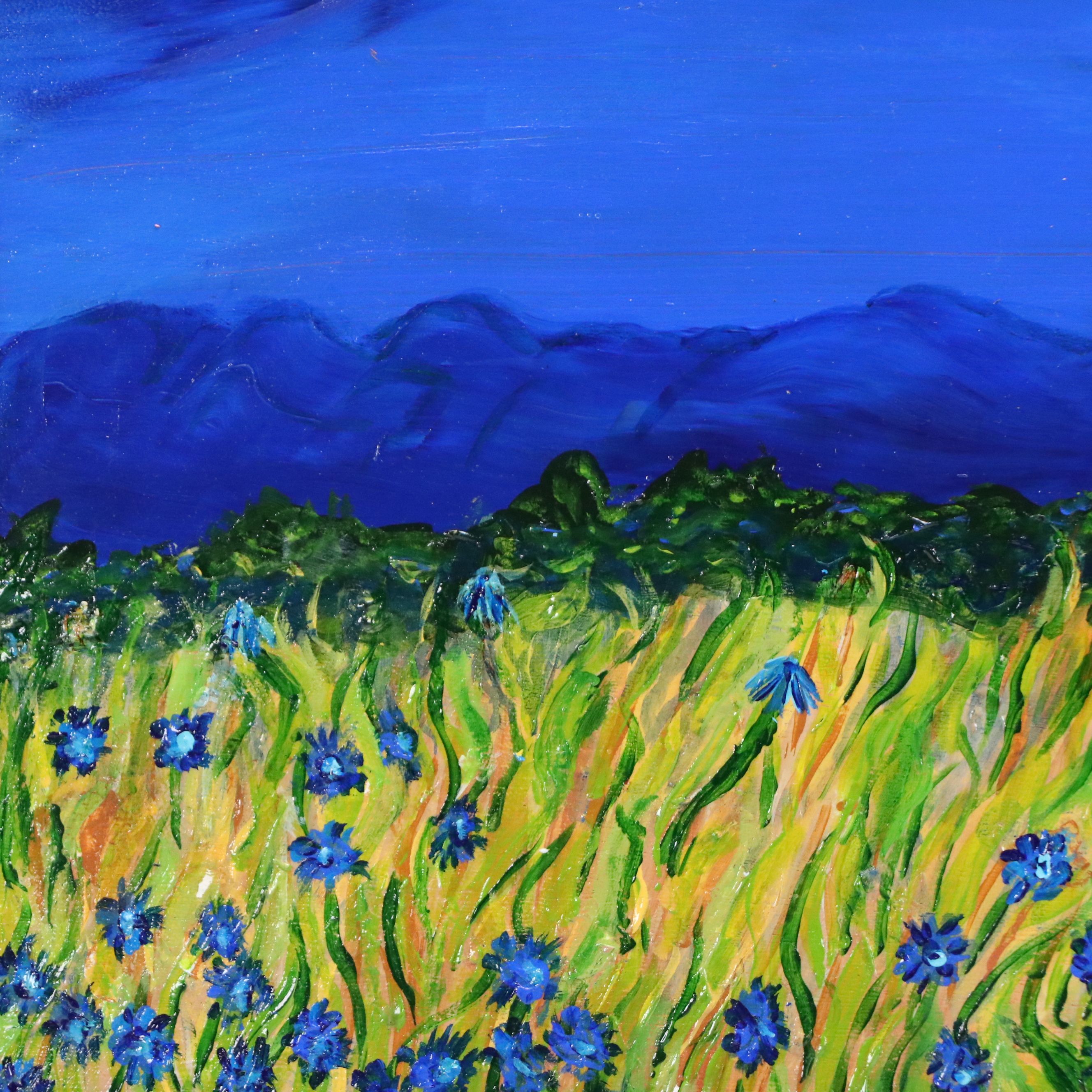 Acrylic Painting "Van Gogh Cove," 21st Century