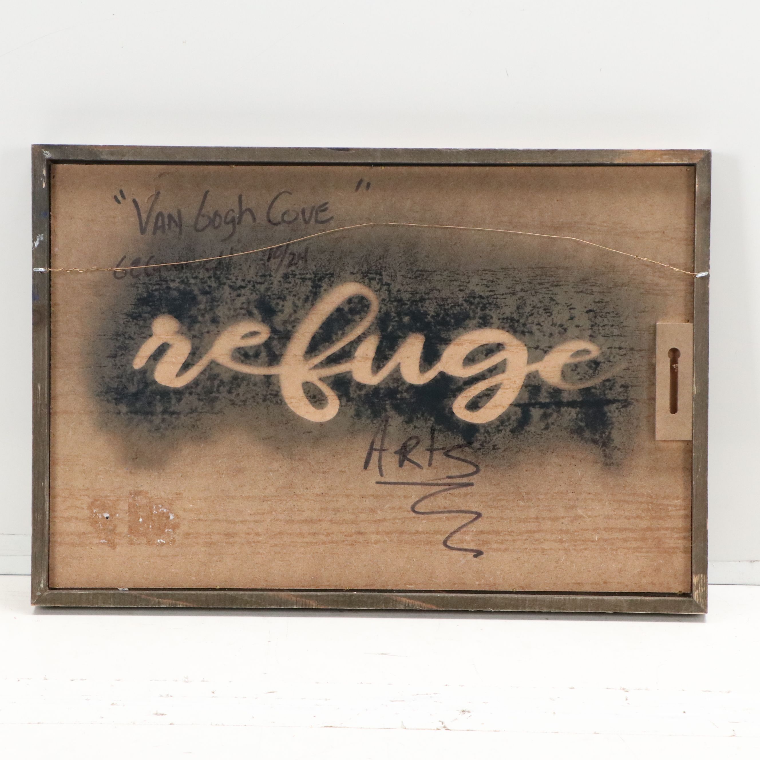 Acrylic Painting "Van Gogh Cove," 21st Century