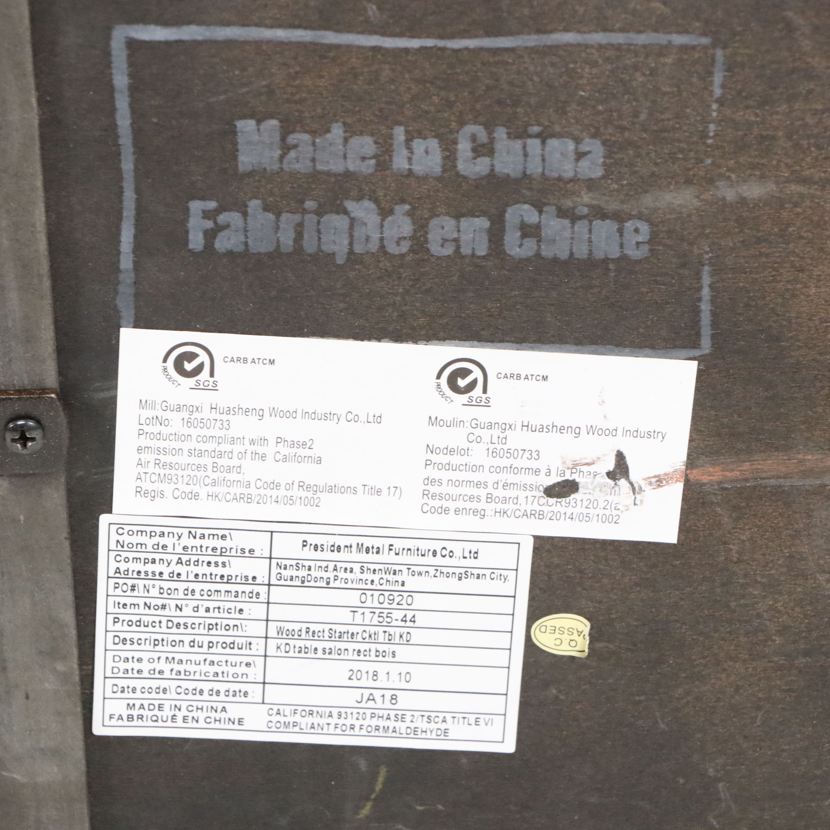 Industrial Style Coffee Table on Casters