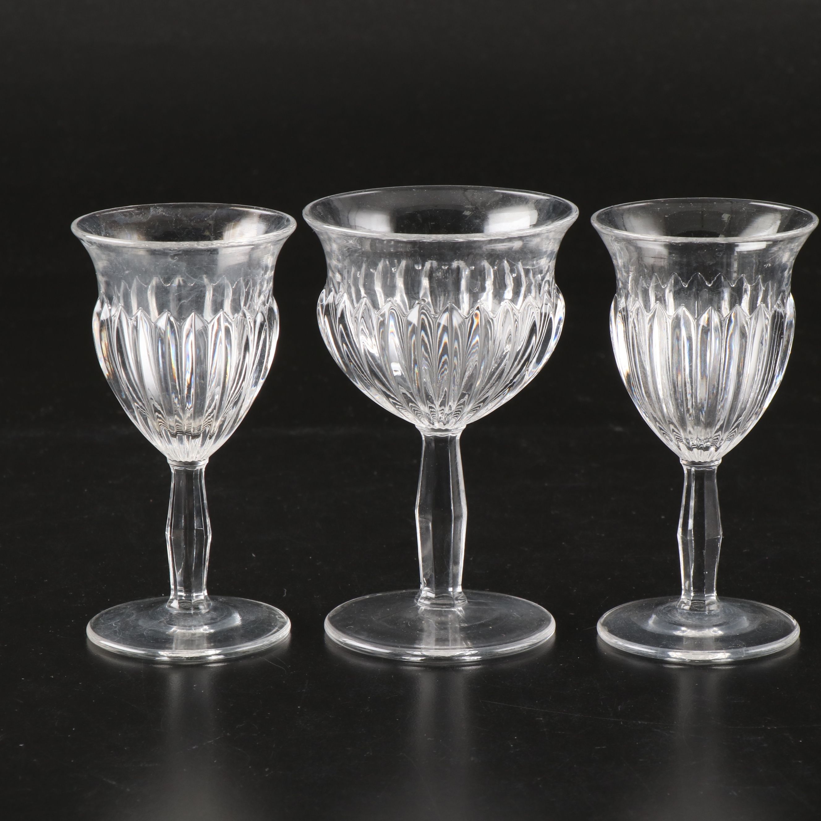 Heisey "Coleport Clear" Soda Tumblers with More Glassware, Mid-20th Century