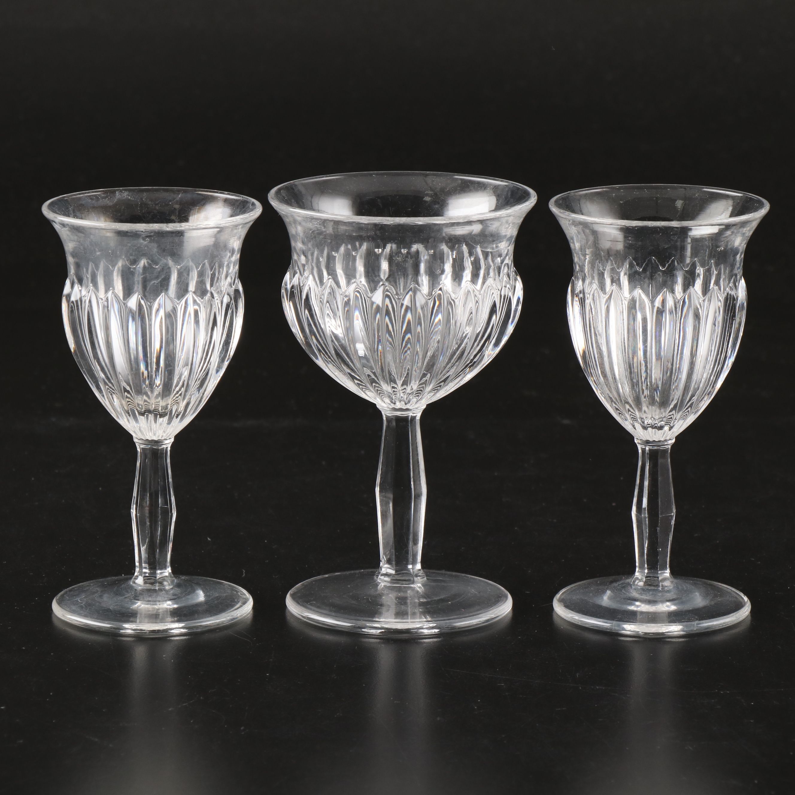 Heisey "Coleport Clear" Soda Tumblers with More Glassware, Mid-20th Century