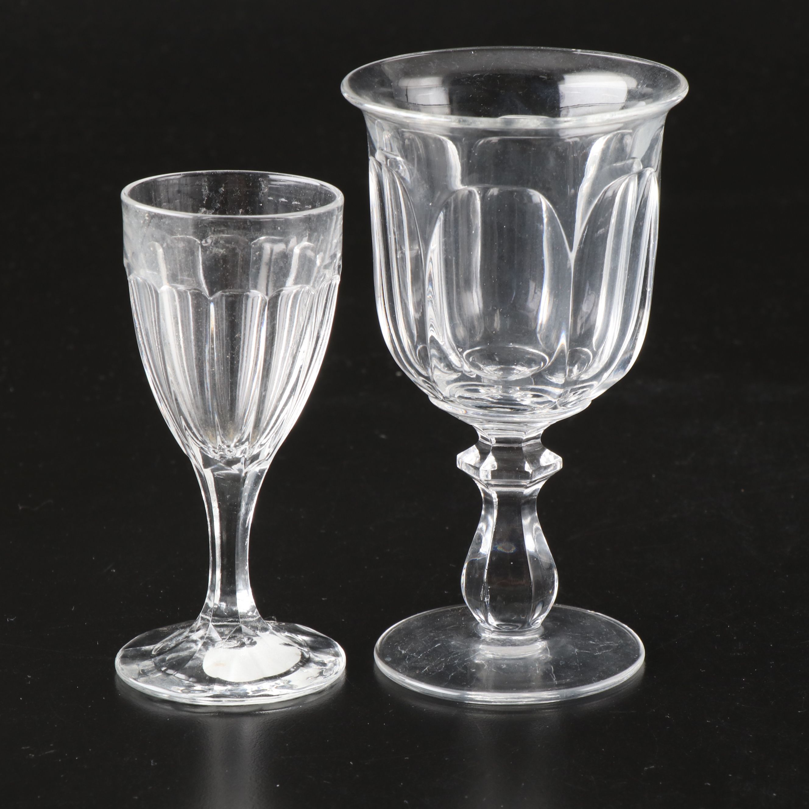 Heisey "Coleport Clear" Soda Tumblers with More Glassware, Mid-20th Century