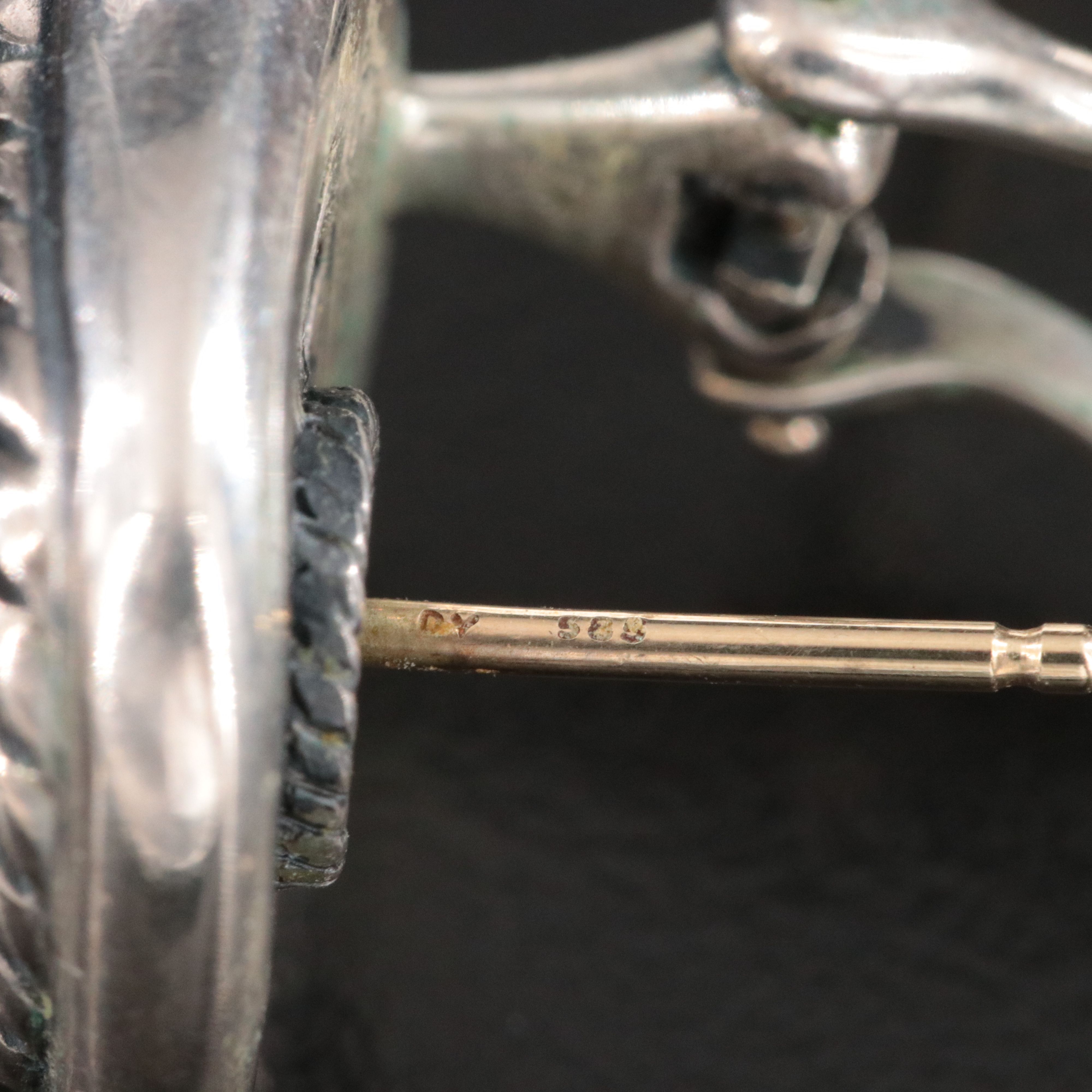 David Yurman Albion Sterling and 14K Earrings