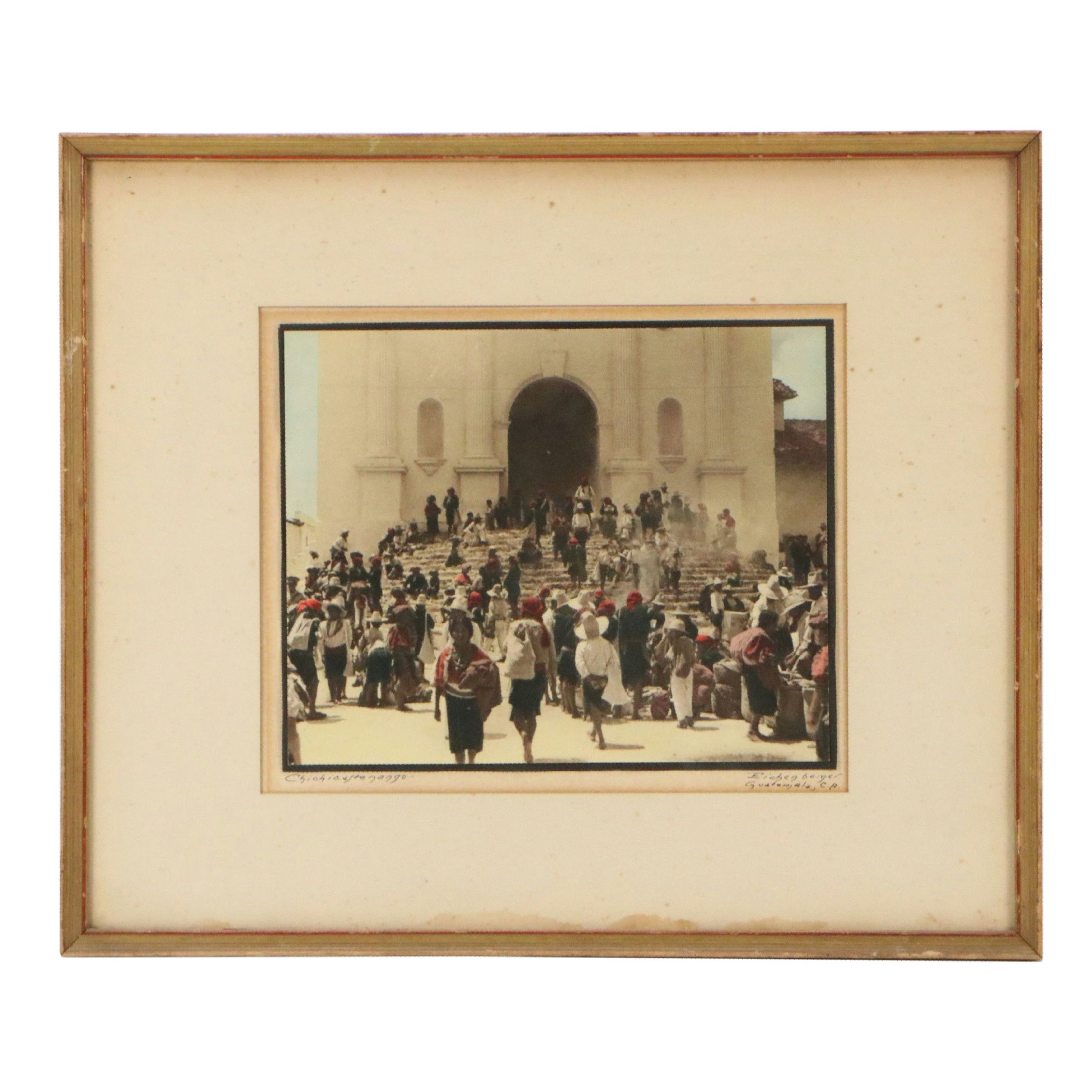 Roberto Eichenberger Hand-Colored Silver Gelatin Photograph "Chichicastenango"