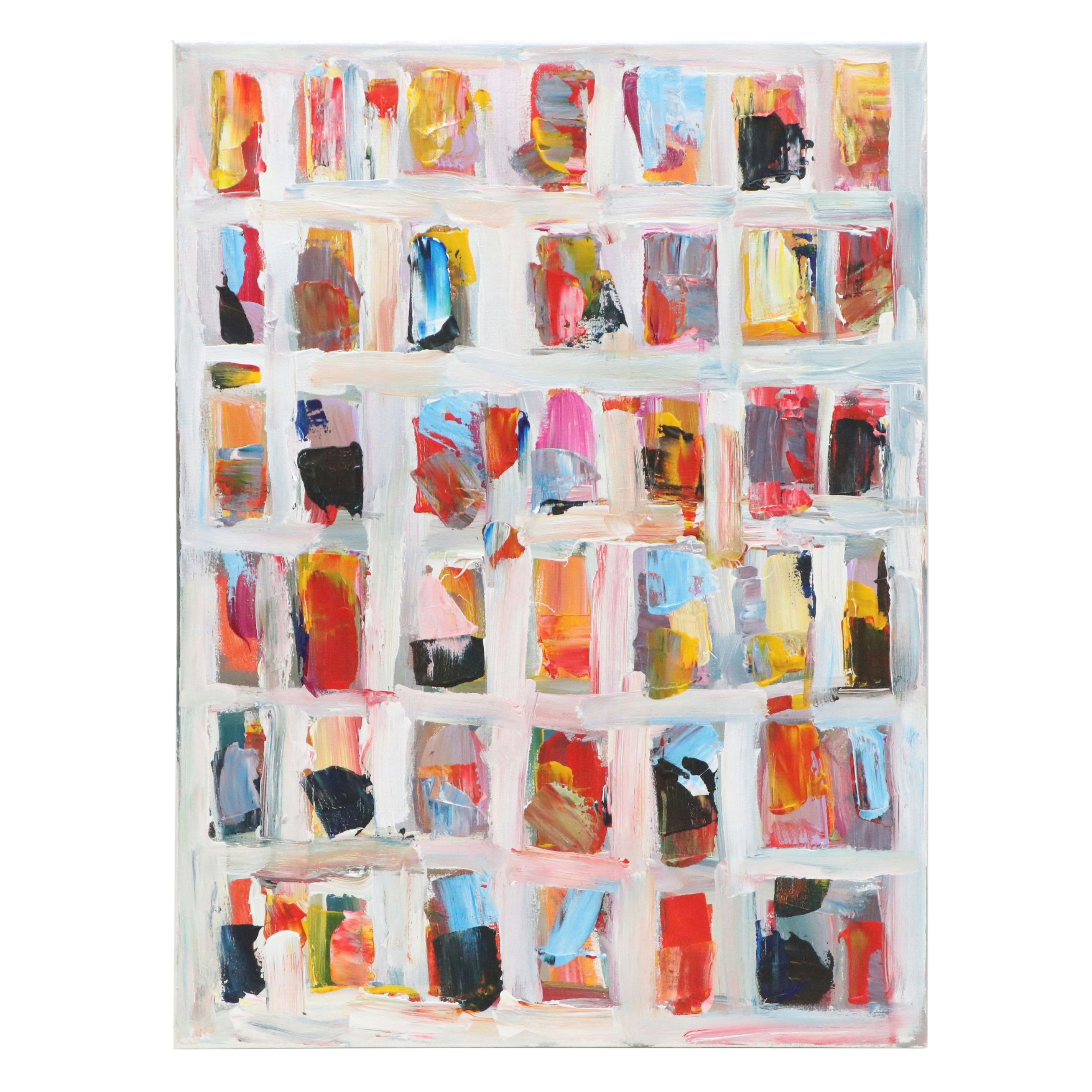 Leif Janek Abstract Acrylic Painting, 2026