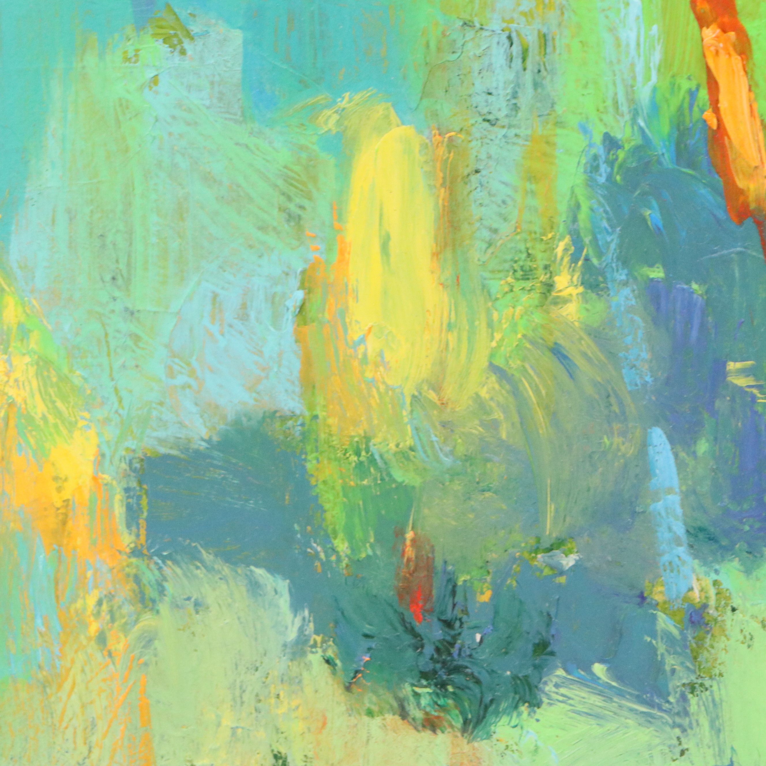 Chris Comte Abstract Acrylic Painting, 21st Century