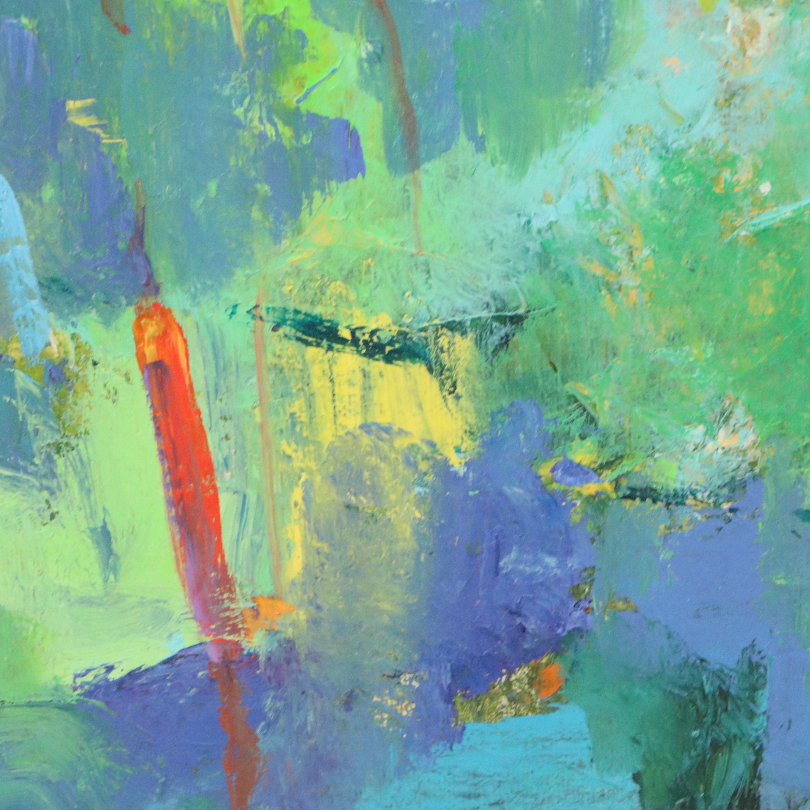 Chris Comte Abstract Acrylic Painting, 21st Century