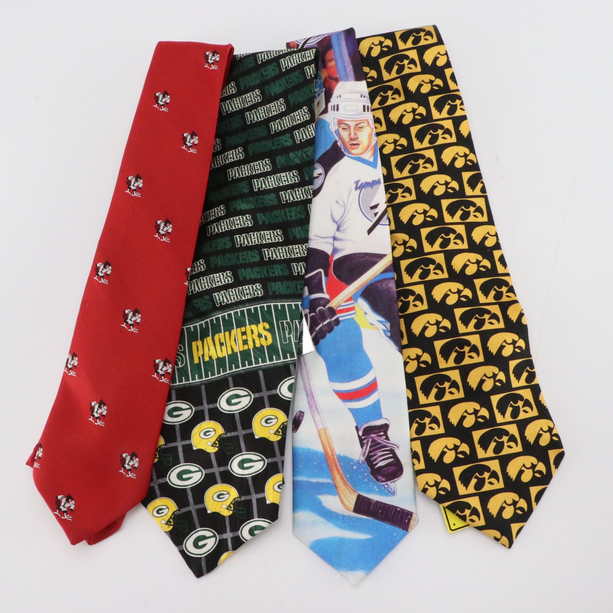 Louisville Cardinals, Green Bay Packers, Iowa Hawkeyes, Tampa Bay Lightning Ties