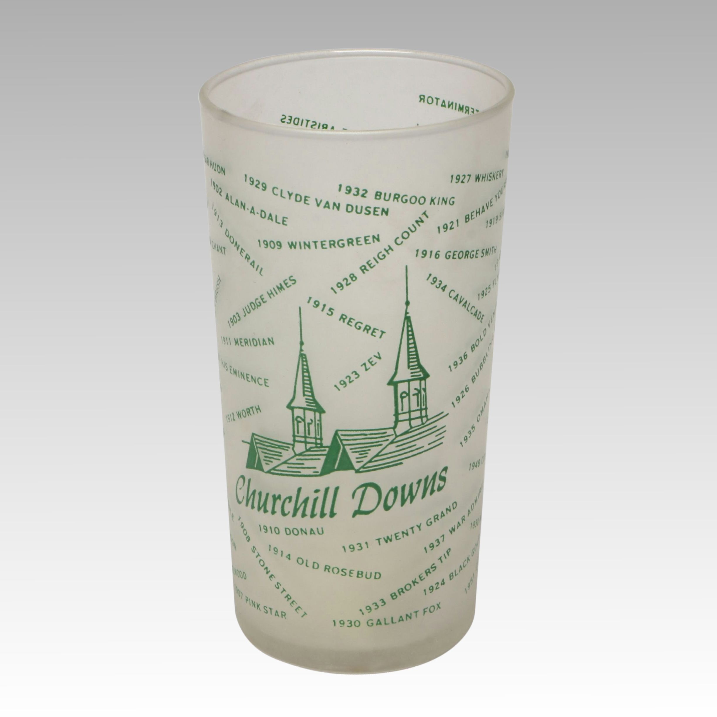 1954 Kentucky Derby Libbey Mint Julep Glass