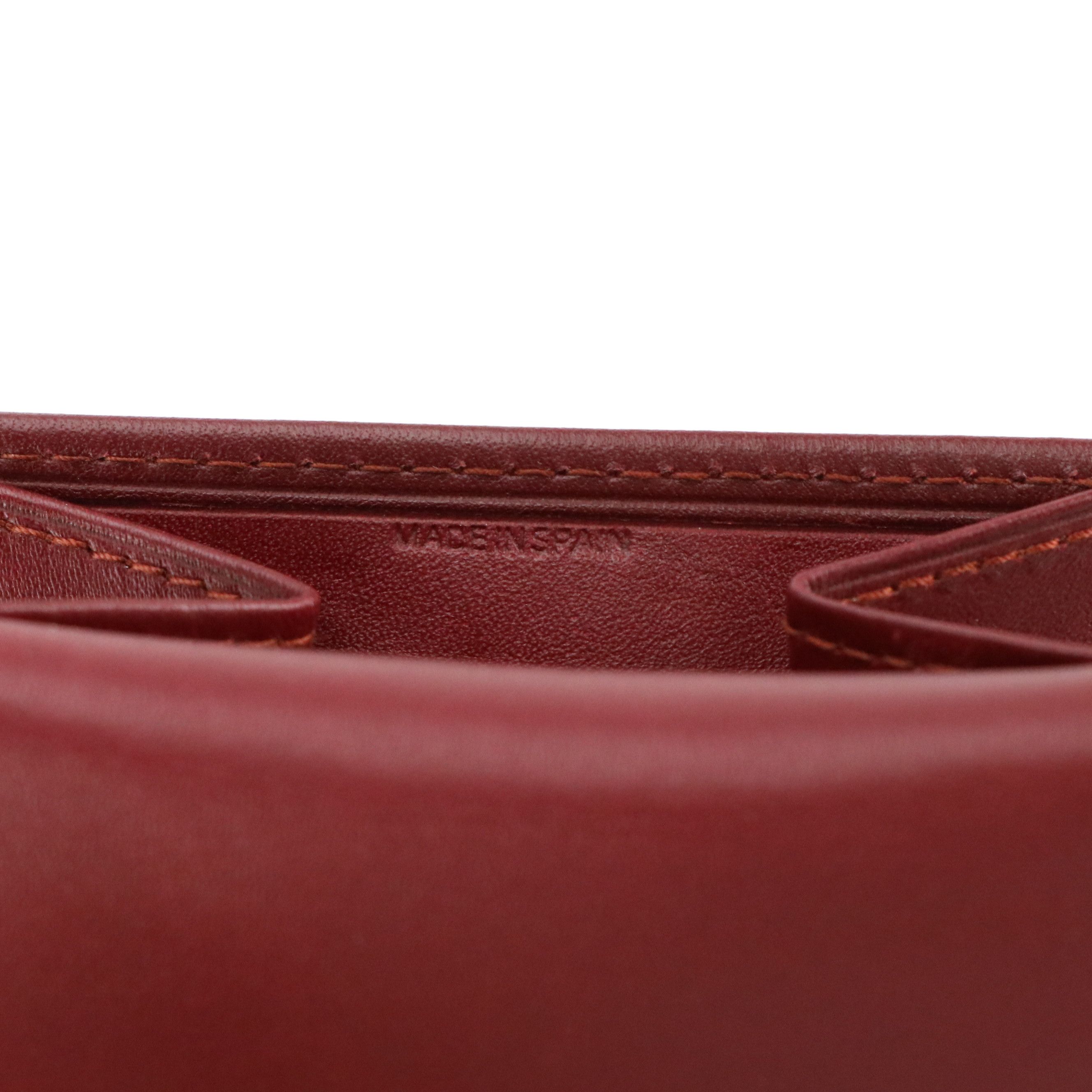 Cartier Coin Pouch in Smooth Burgundy Calf Leather, With Box