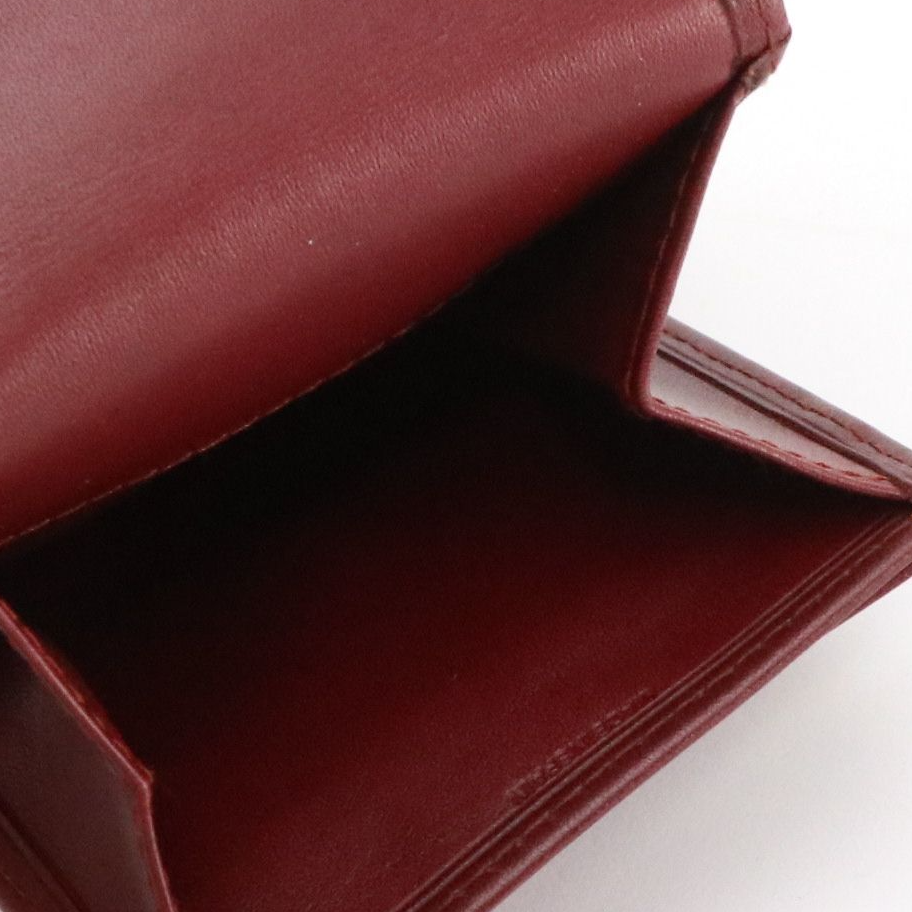 Cartier Coin Pouch in Smooth Burgundy Calf Leather, With Box