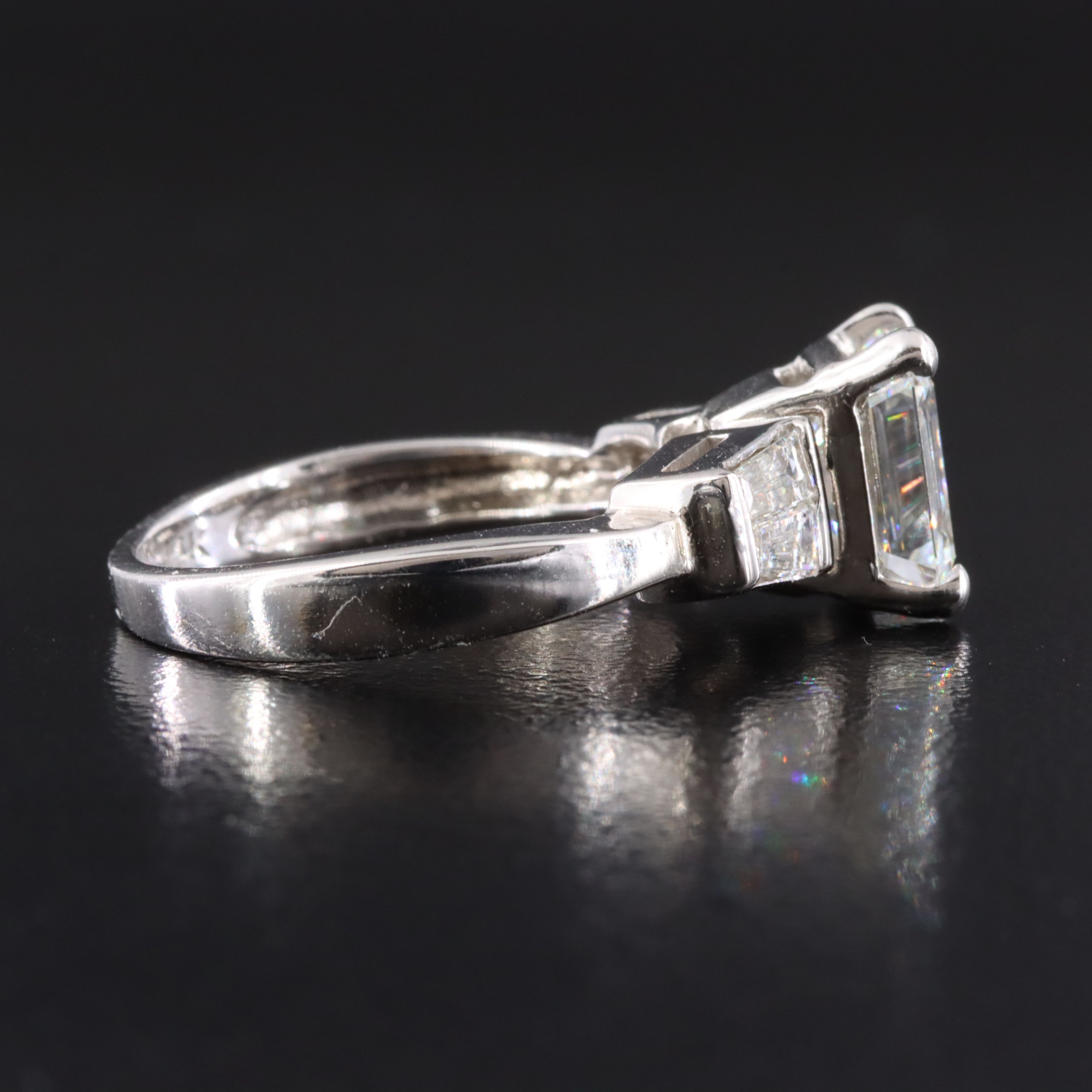 14K 2.39 CTW Diamond Ring with Platinum Accent and GIA eReport