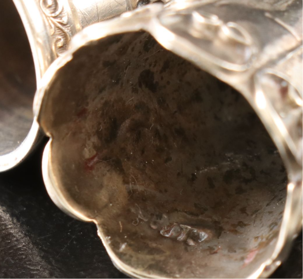 Sterling Silver Thimbles and Glove Darner with Thimble Holders