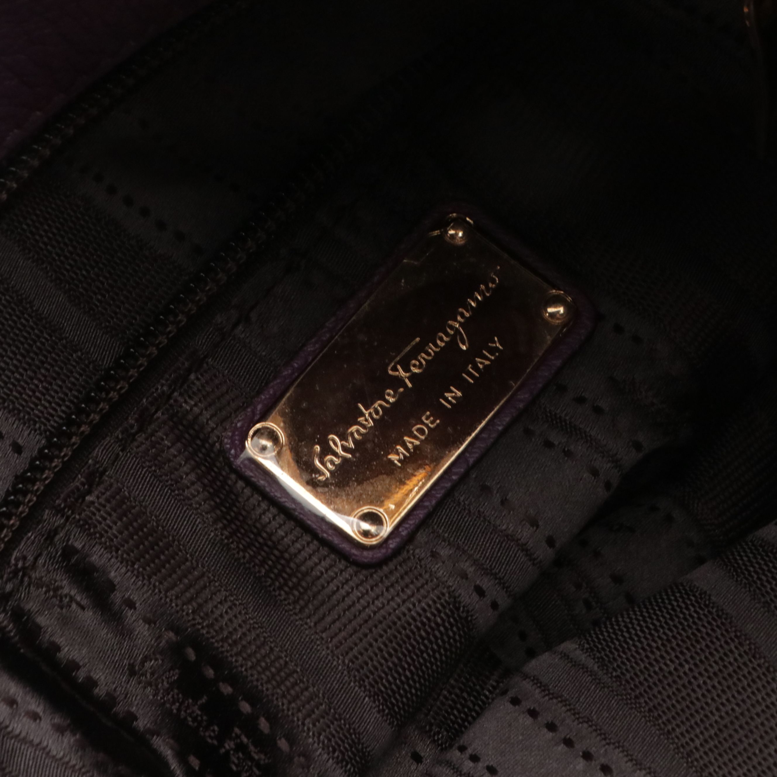 Salvatore Ferragamo Calfskin Leather Betulla Shoulder Bag with Gancini Hardware