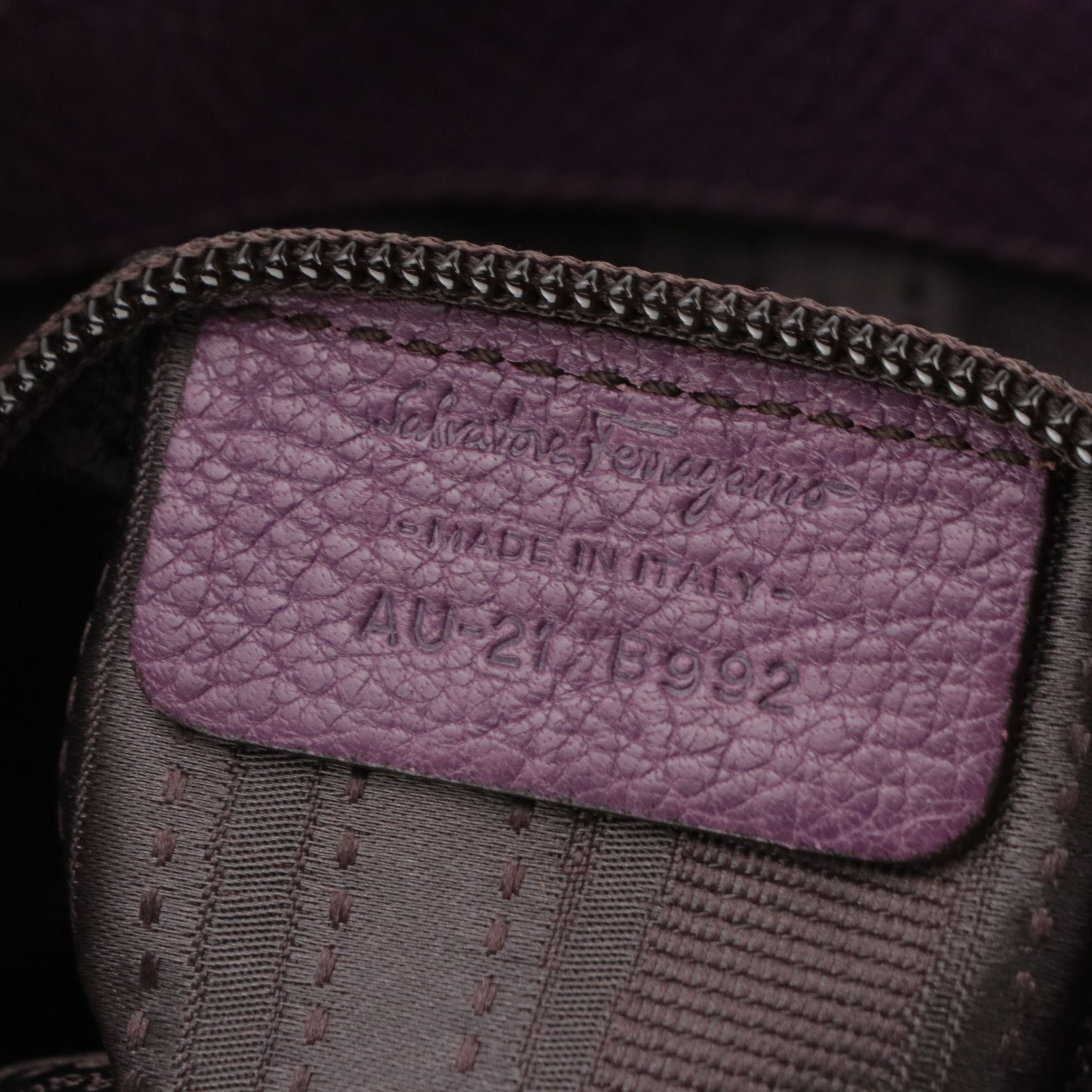 Salvatore Ferragamo Calfskin Leather Betulla Shoulder Bag with Gancini Hardware