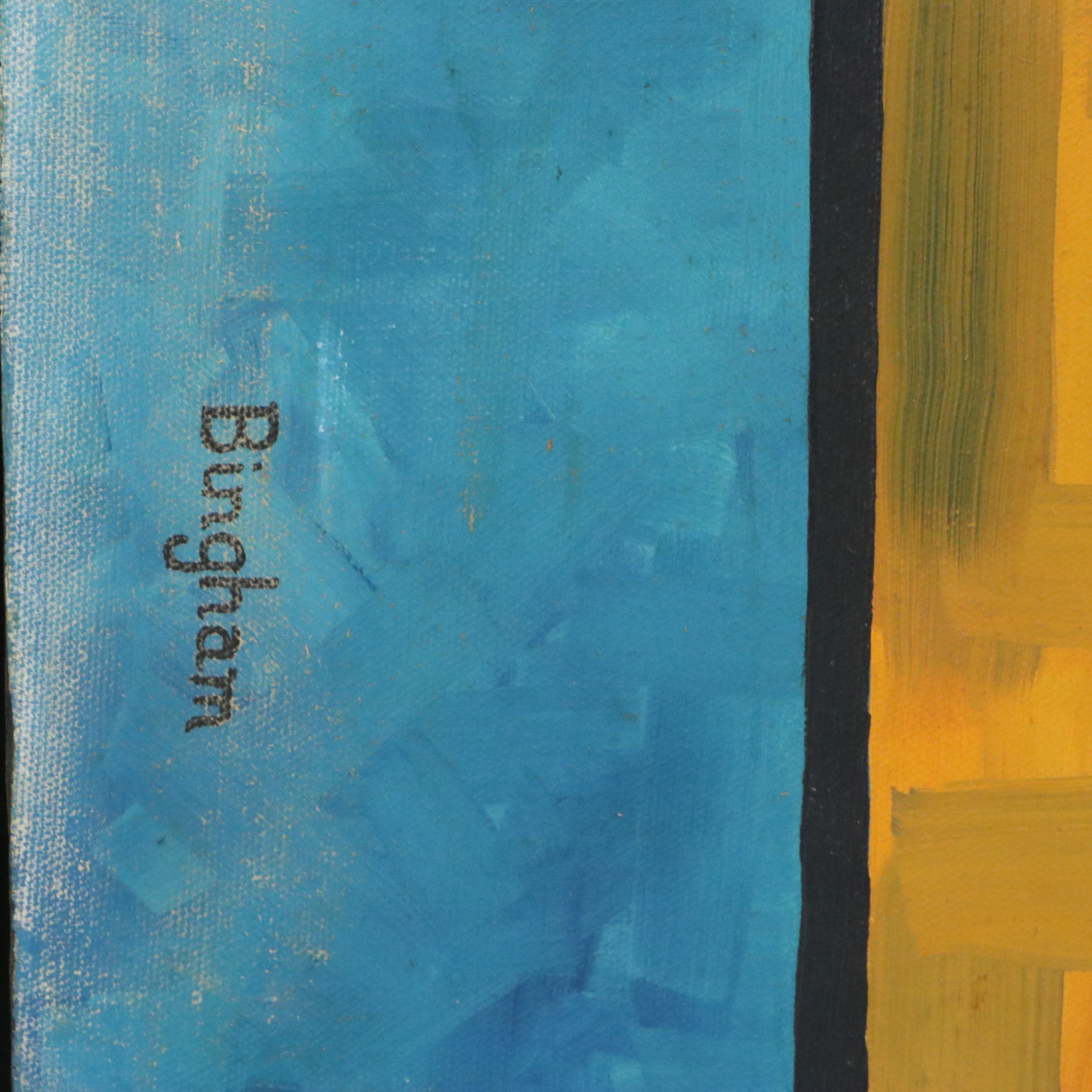 Bingham Abstract Geometric Acrylic Painting