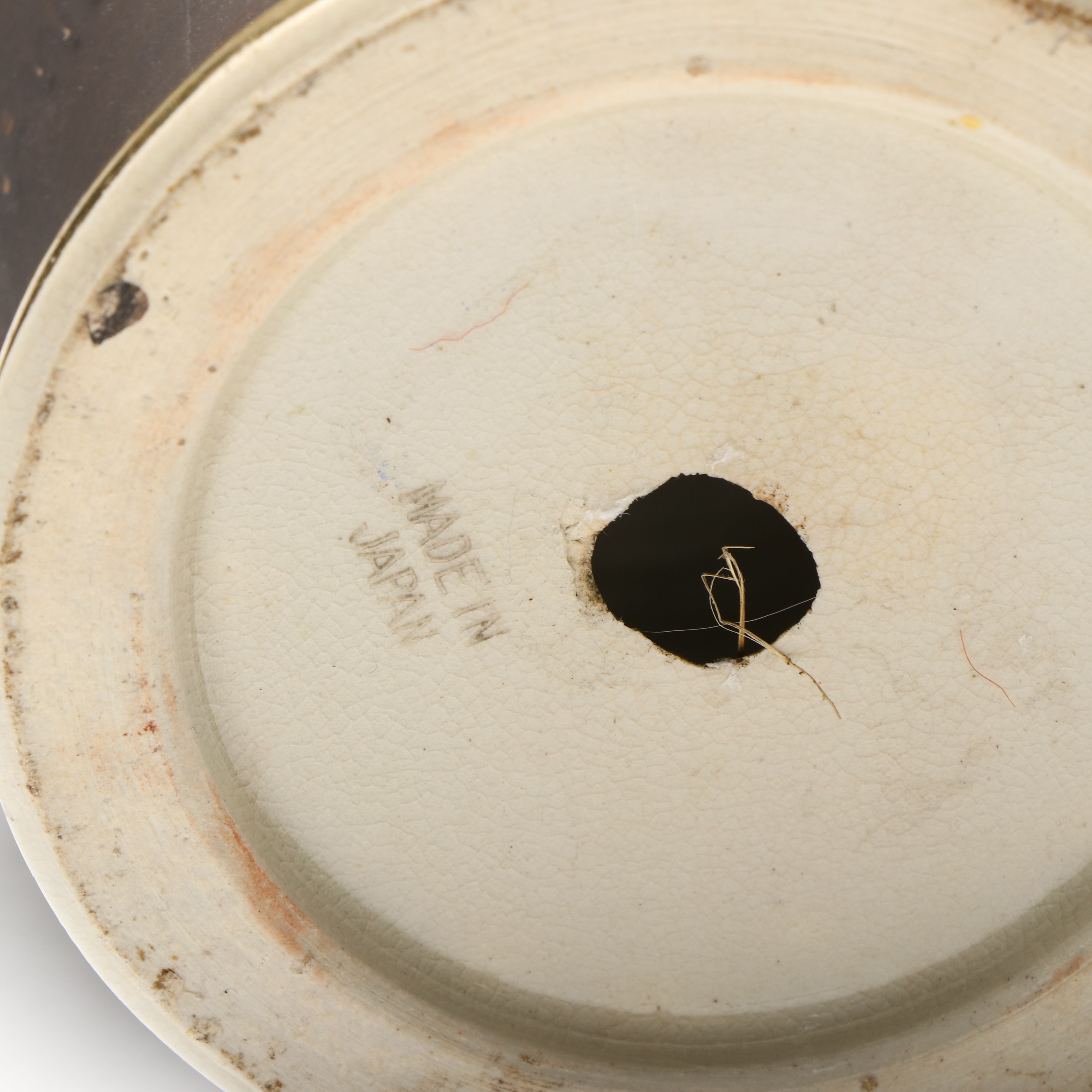 Japanese Satsuma Moriage Rakan and Kannon Porcelain Vase