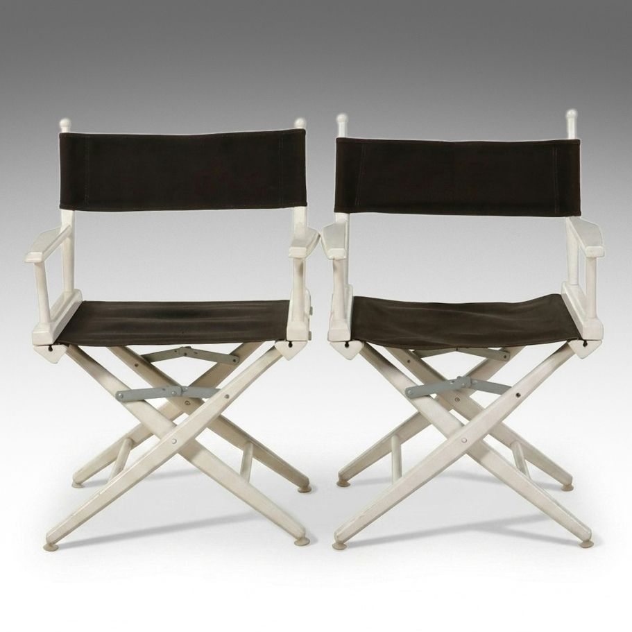Pair of Telescoping Folding Furniture Co. Director's Chairs, Late 20th Century