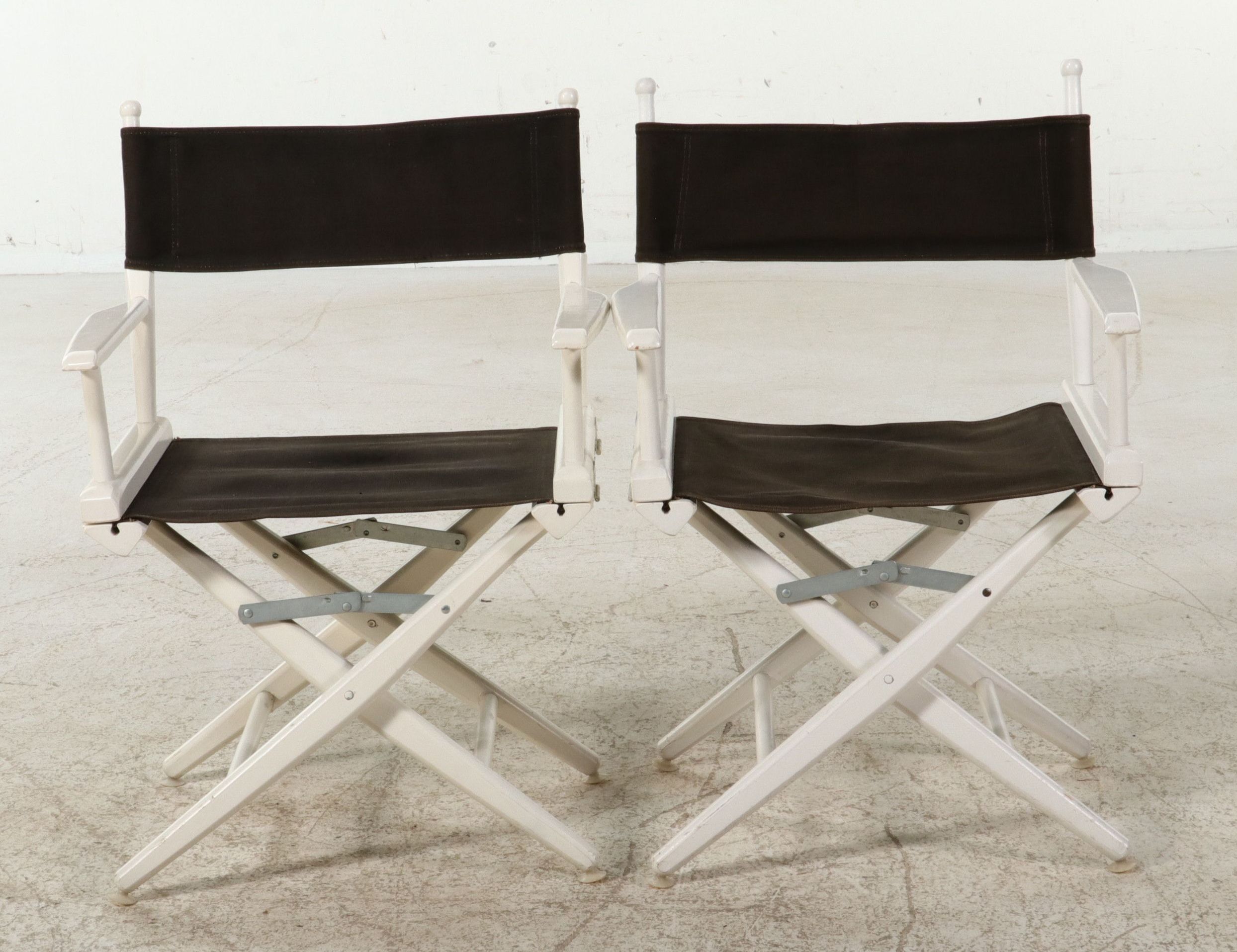 Pair of Telescoping Folding Furniture Co. Director's Chairs, Late 20th Century